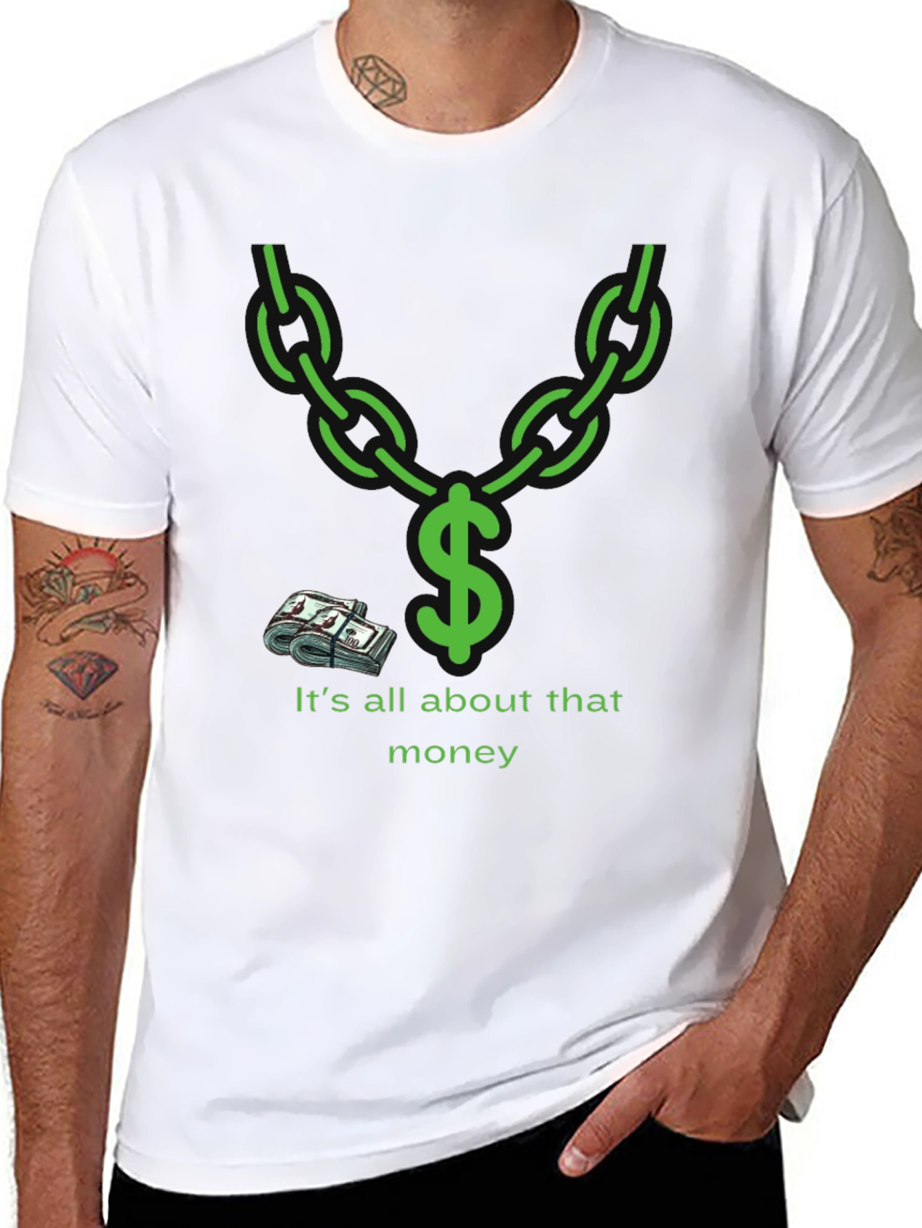 Money Chain Graphic T-Shirt