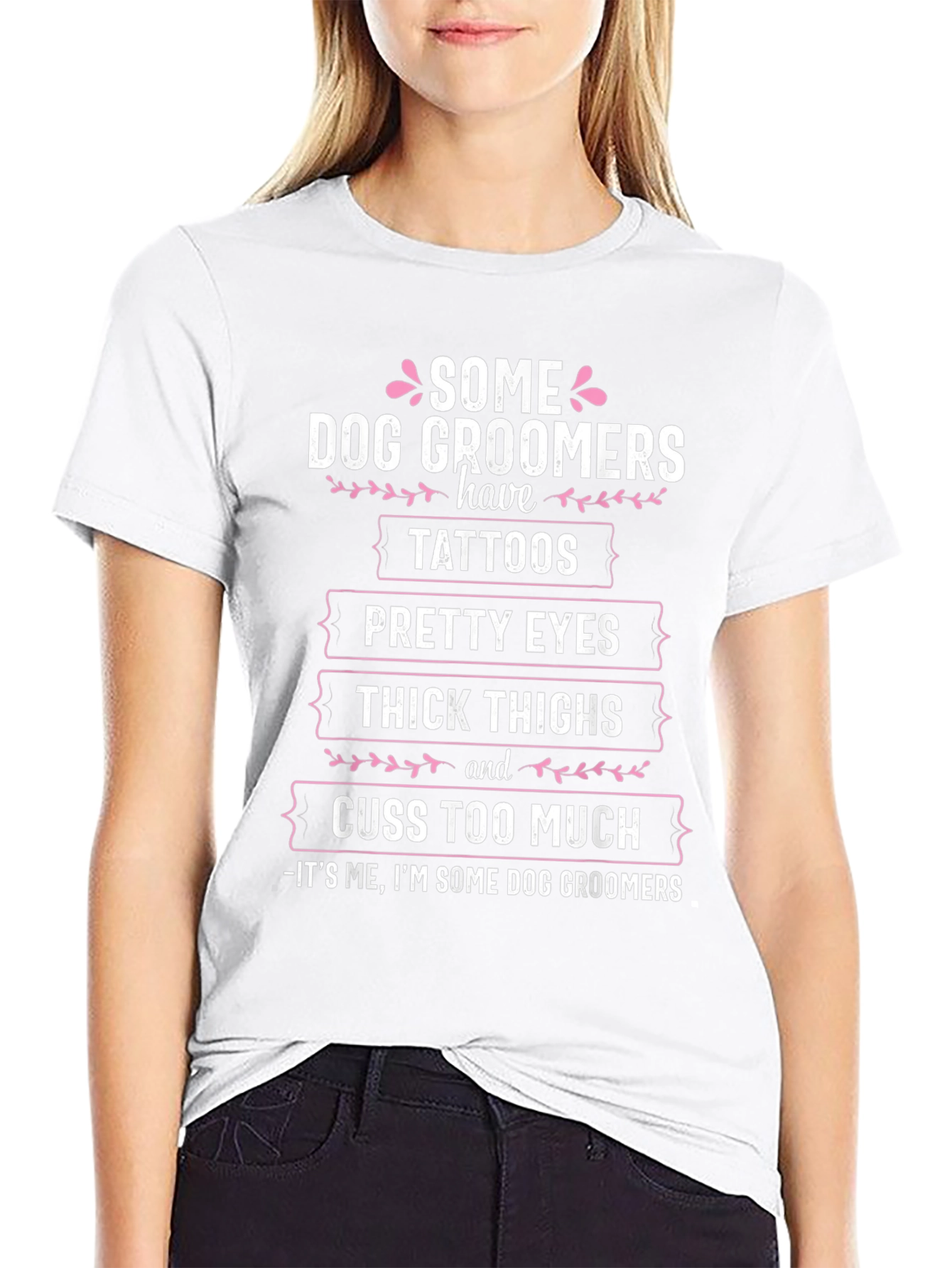 Dog Groomer Tattoo T-Shirt Funny Grooming Gift