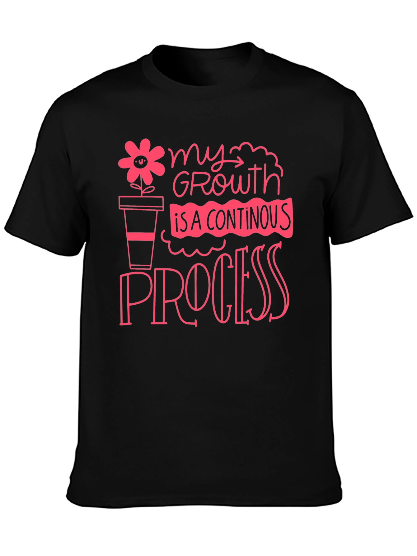 Growth Process Graphic Tee - Motivational Shirt