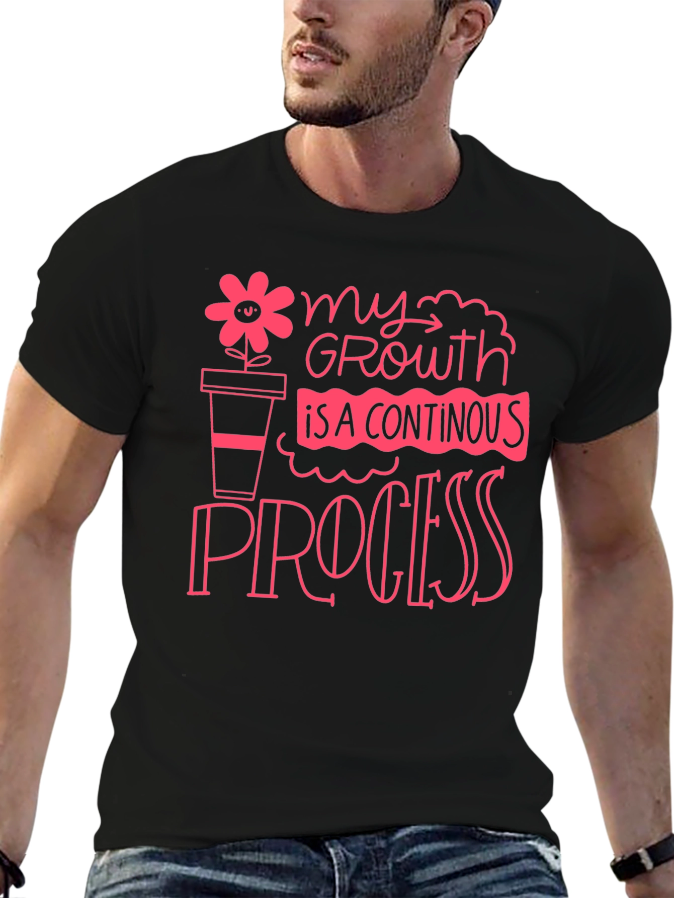 Growth Process Graphic Tee - Motivational Shirt