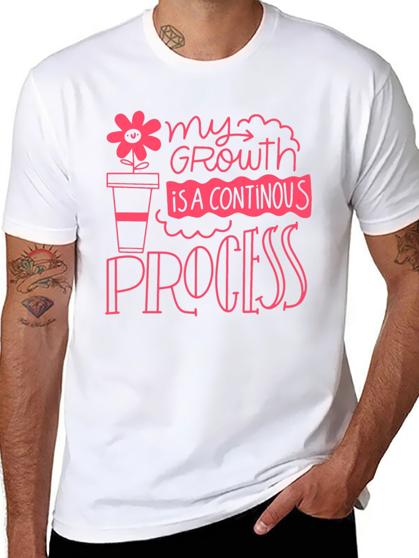 Growth Process Graphic Tee - Motivational Shirt
