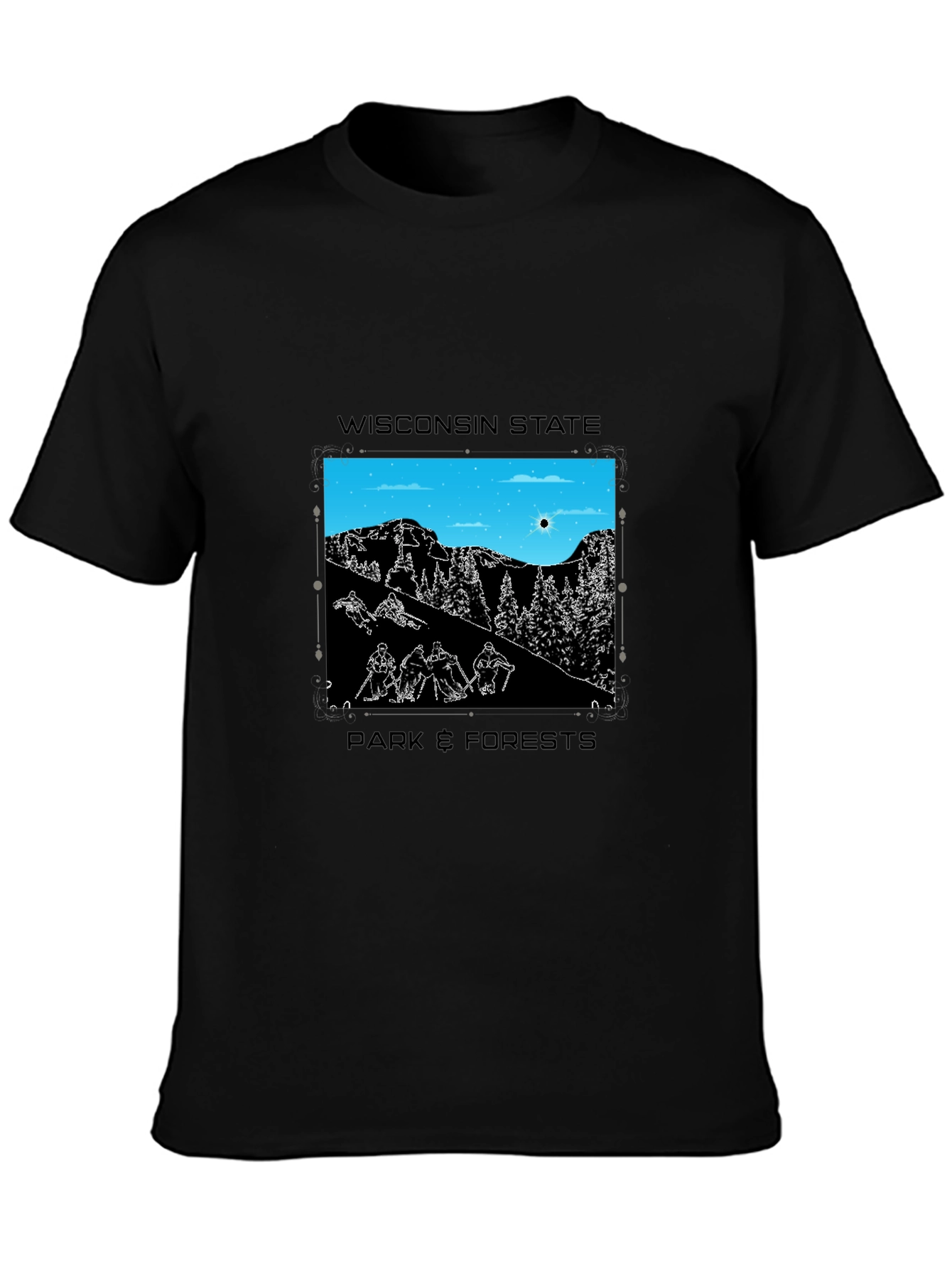 Wisconsin State Parks Graphic Tee - Black