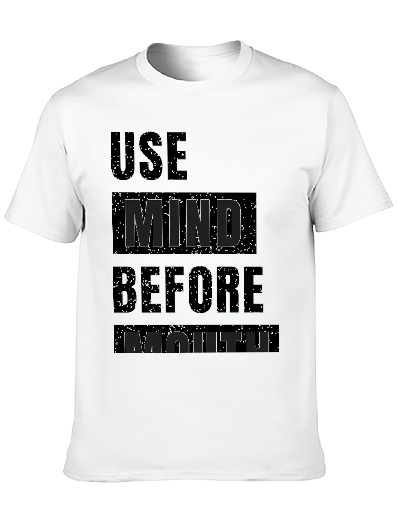 Use Mind Before Mouth Graphic T-Shirt - Black