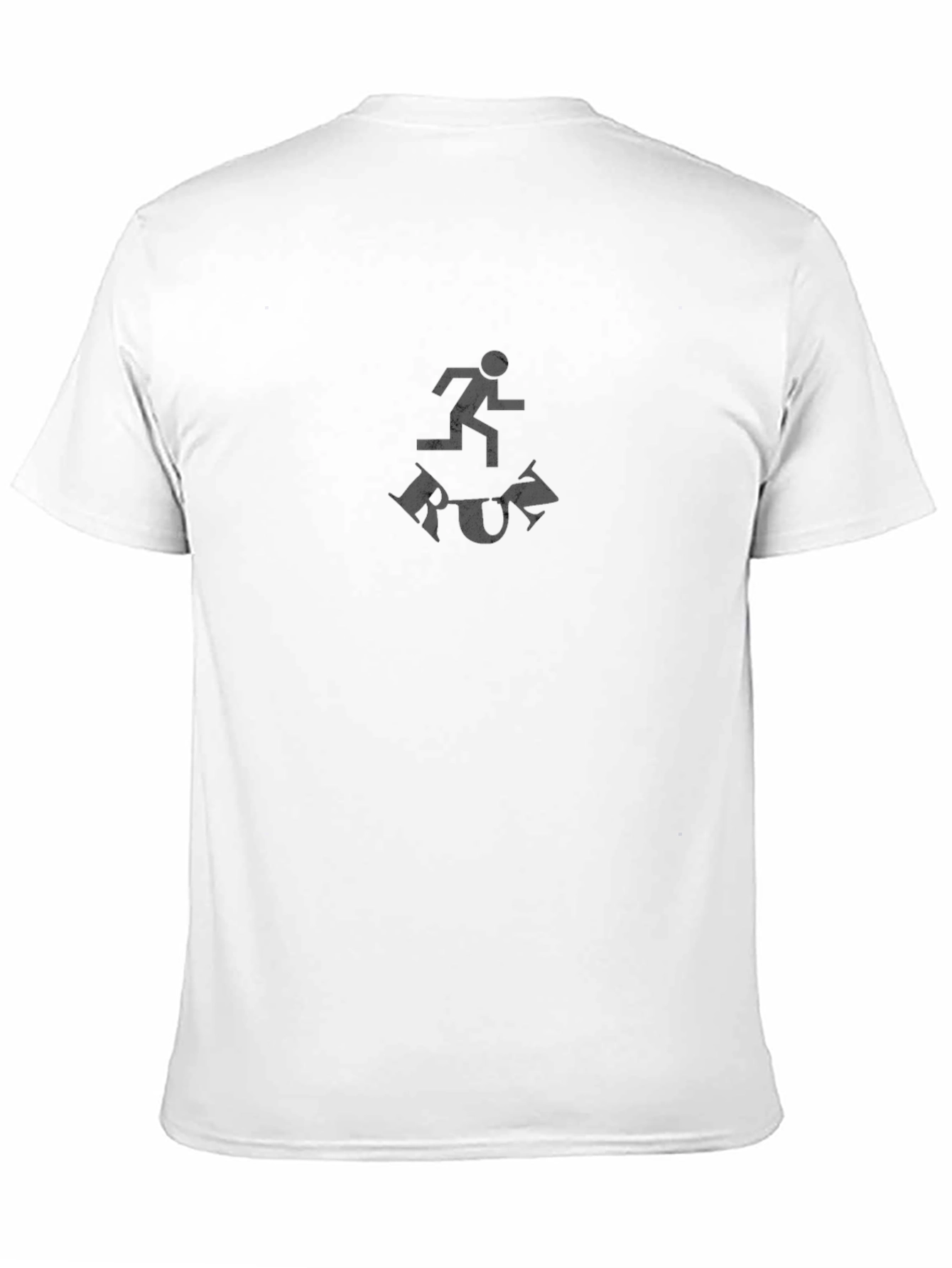 Run Graphic Tee - Black Cotton Blend
