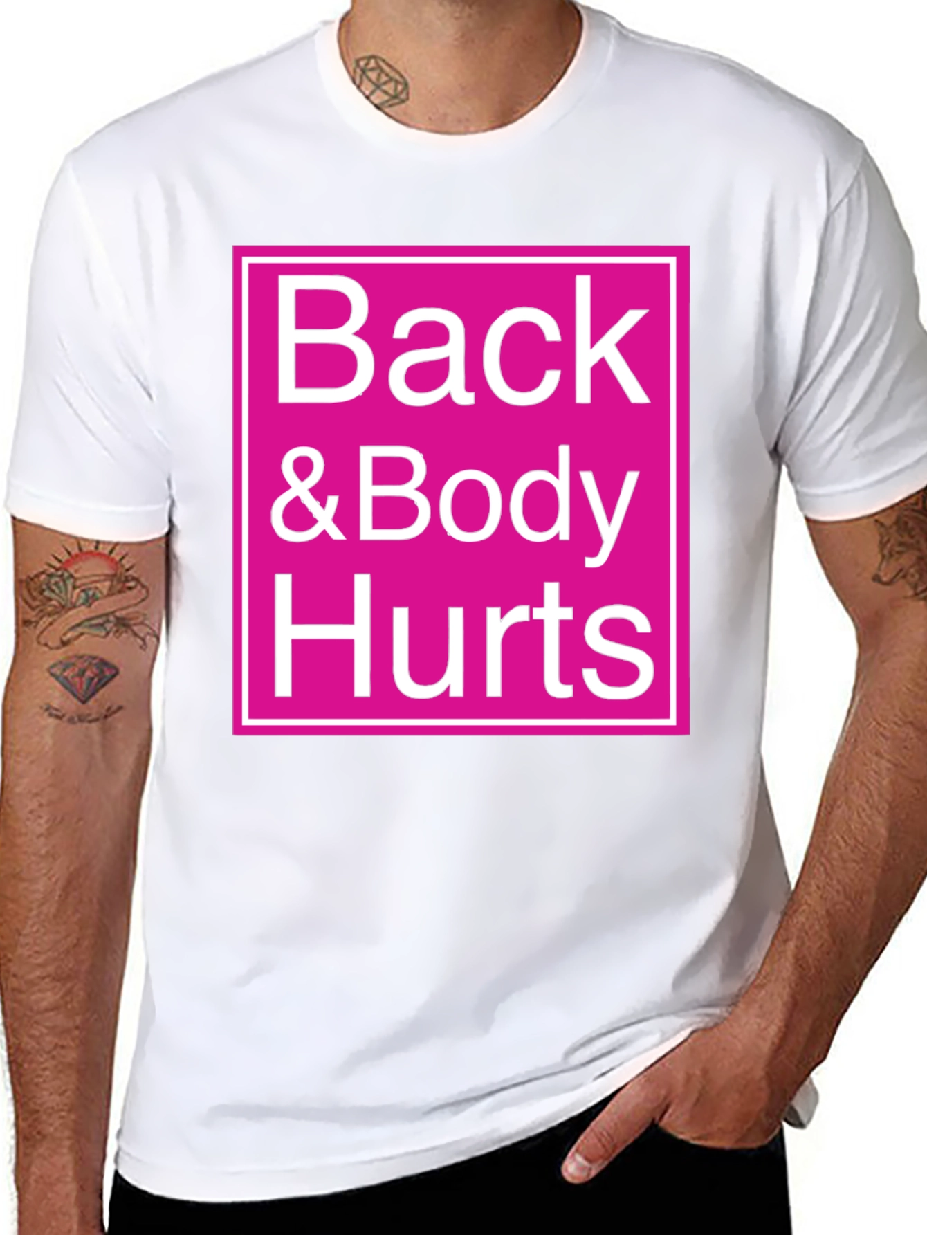 Back & Body Hurts Graphic Tee - Black