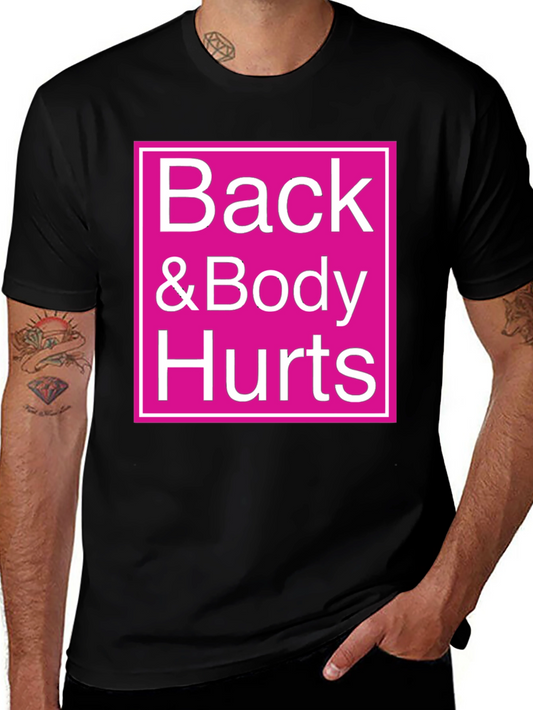 Back & Body Hurts Graphic Tee - Black
