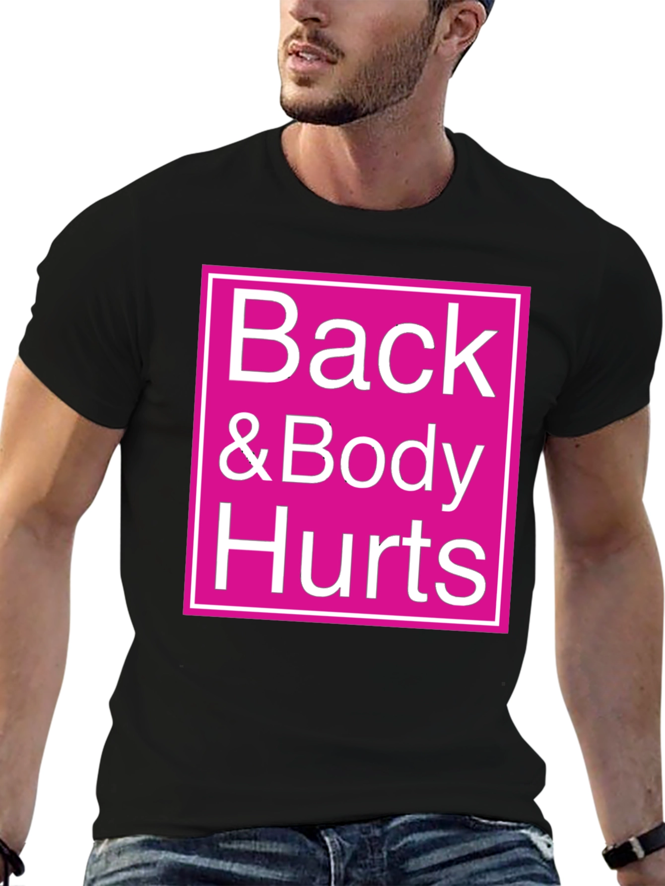 Back & Body Hurts Graphic Tee - Black