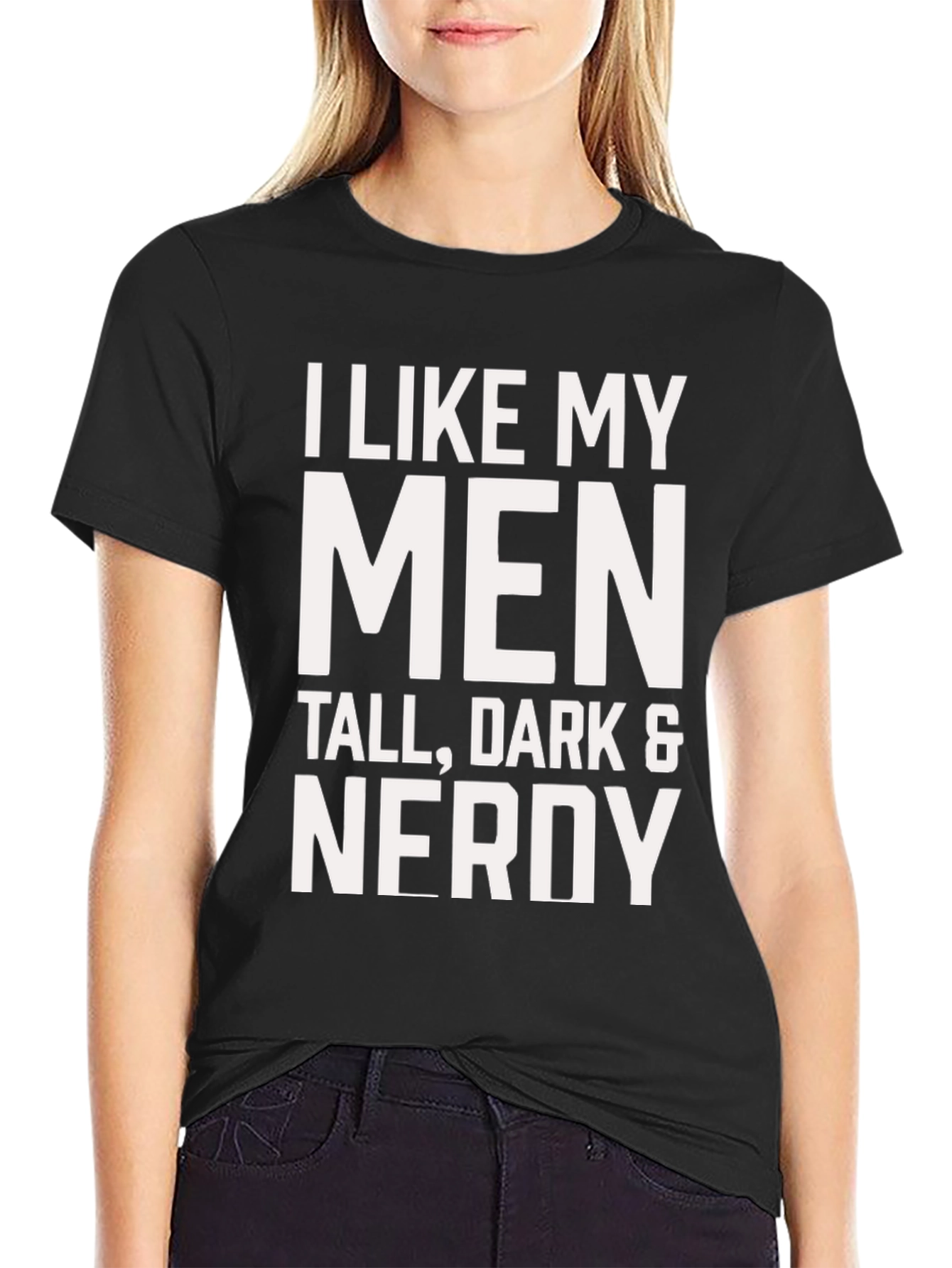 I Like My Men Nerdy Graphic T-Shirt