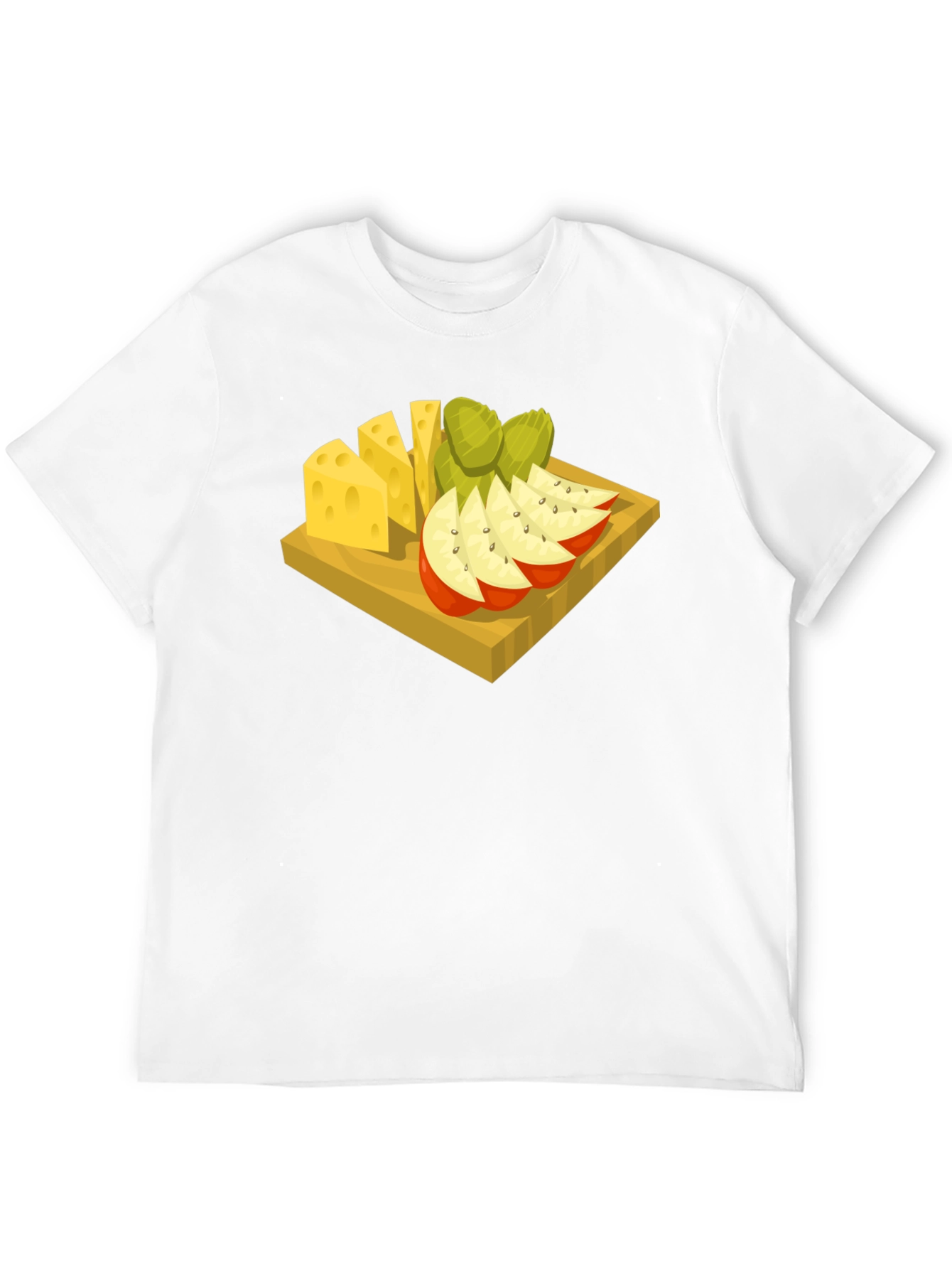 Cheese & Fruit Graphic Tee - Food Lovers Delight