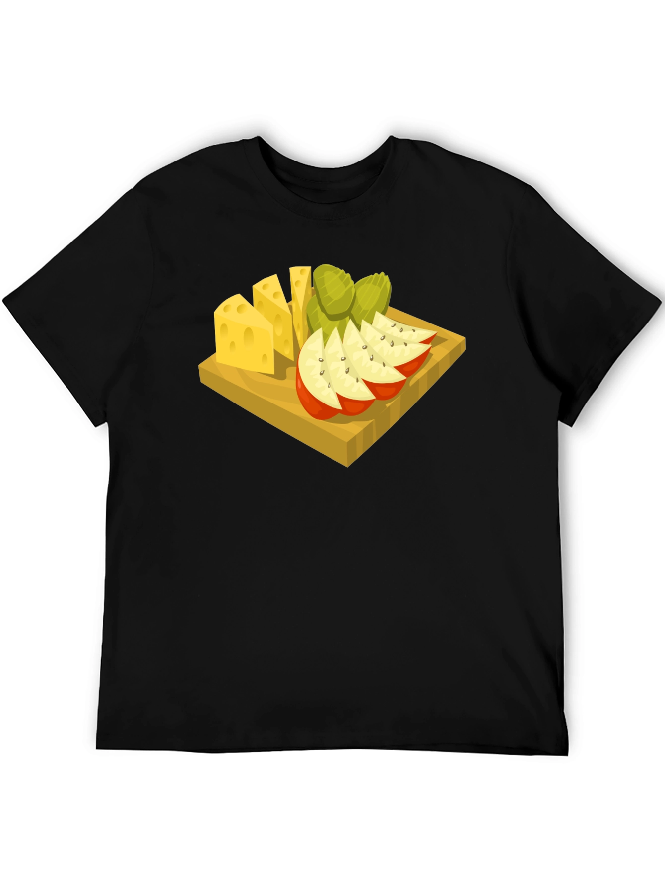 Cheese & Fruit Graphic Tee - Food Lovers Delight