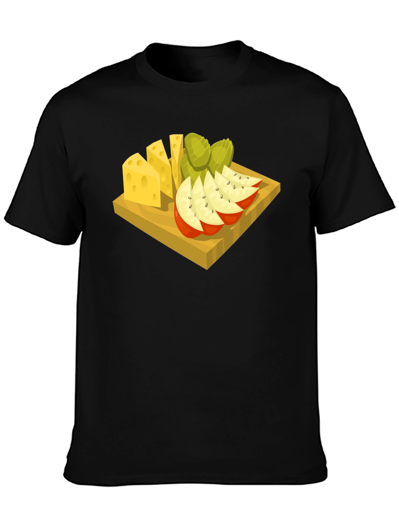 Cheese & Fruit Graphic Tee - Food Lovers Delight