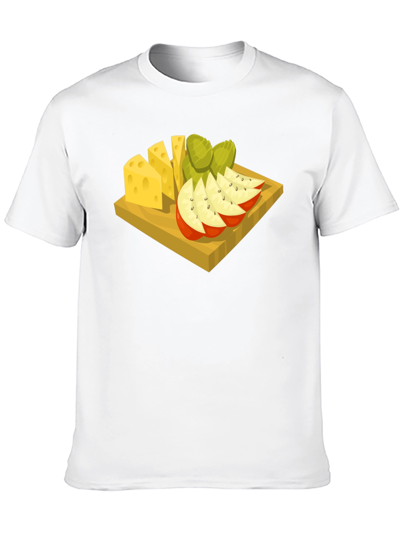 Cheese & Fruit Graphic Tee - Food Lovers Delight