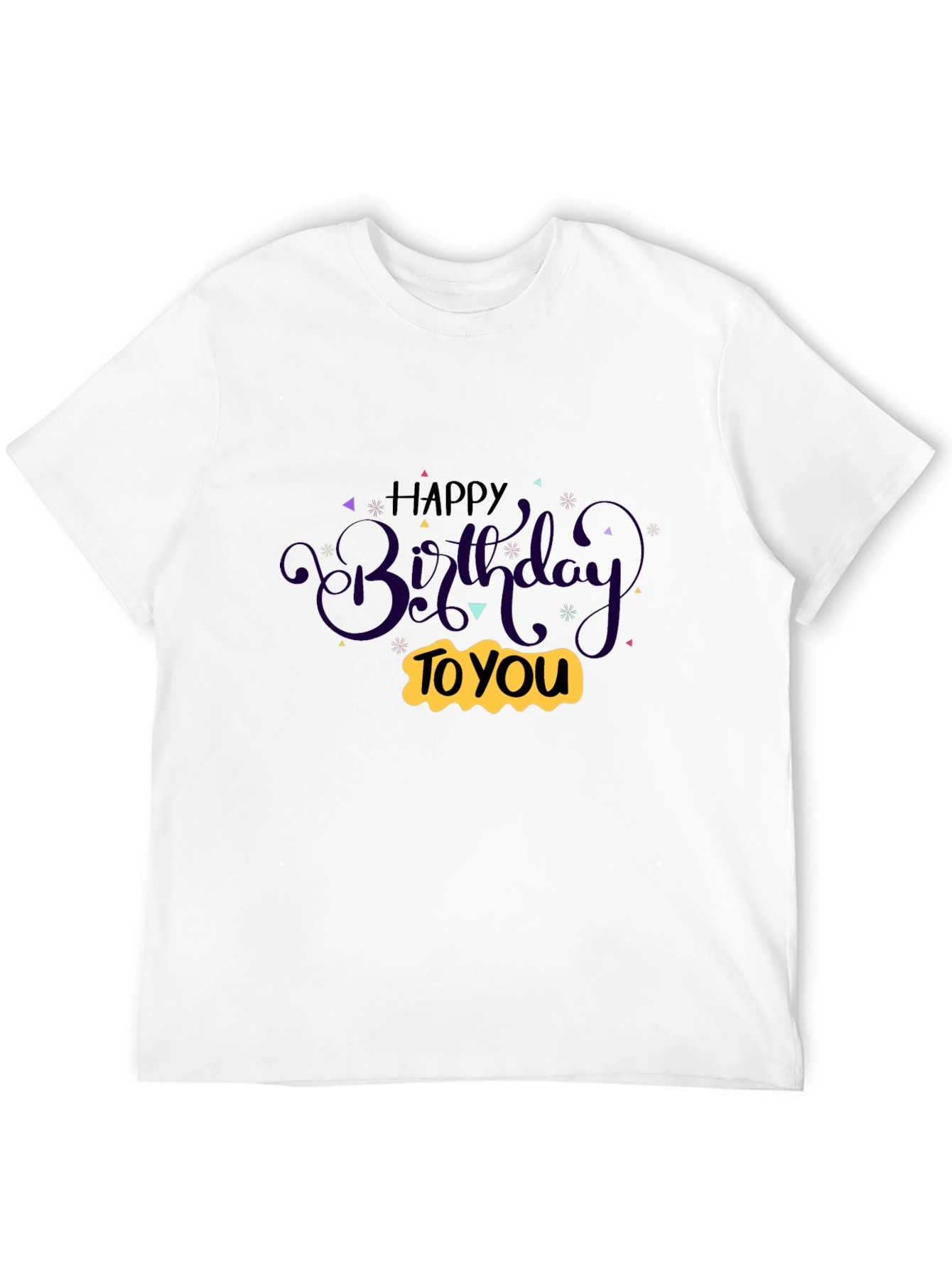 Happy Birthday Graphic Tee - Black