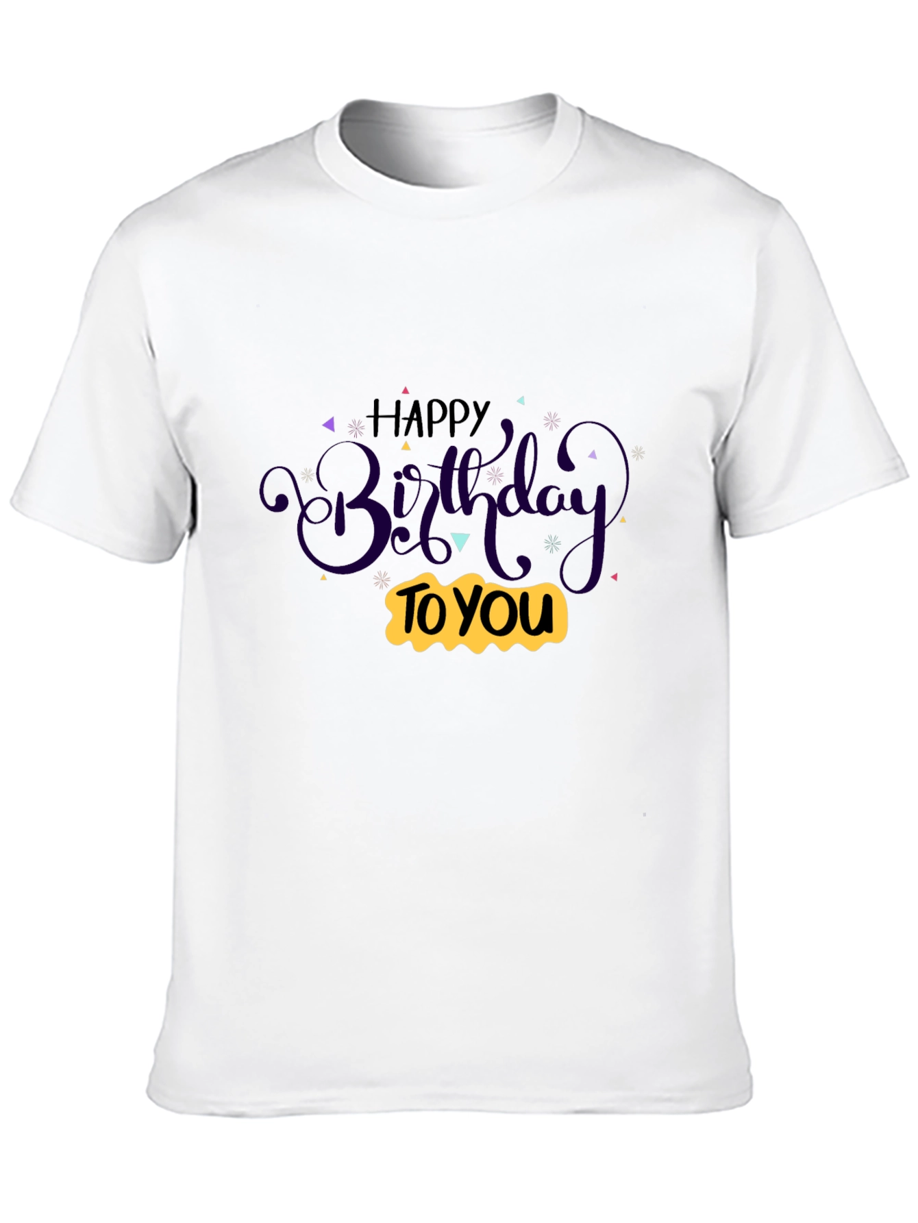 Happy Birthday Graphic Tee - Black