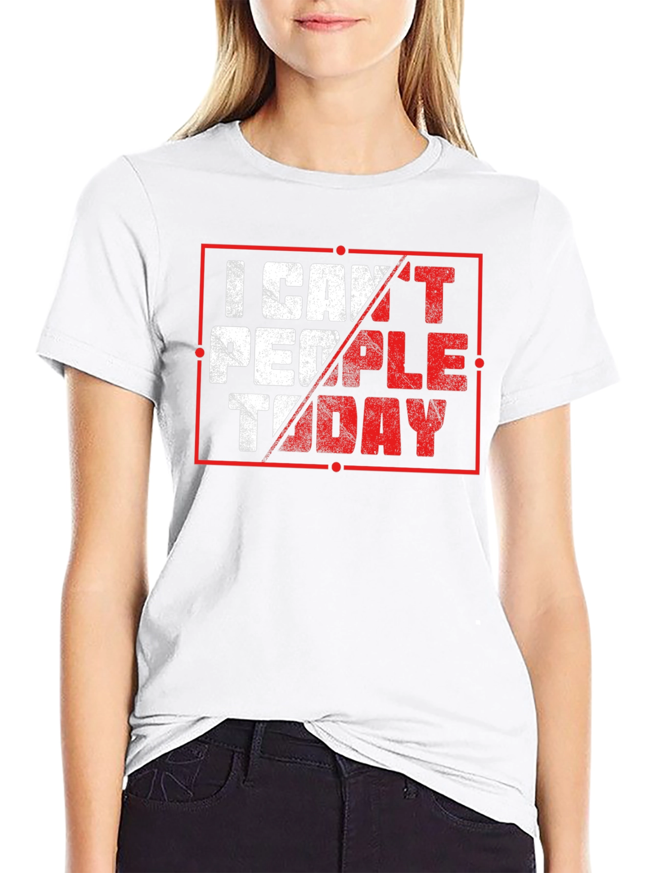 I Cant People Today Graphic T-Shirt