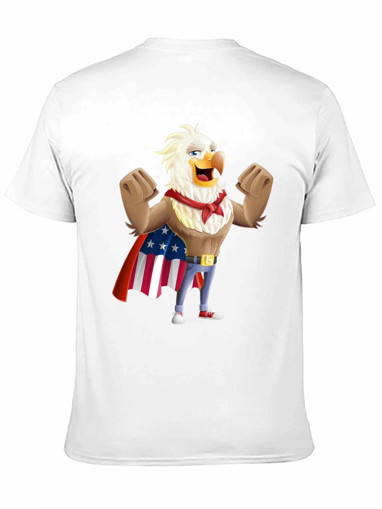 Eagle Superhero Graphic Tee - Patriotic Design