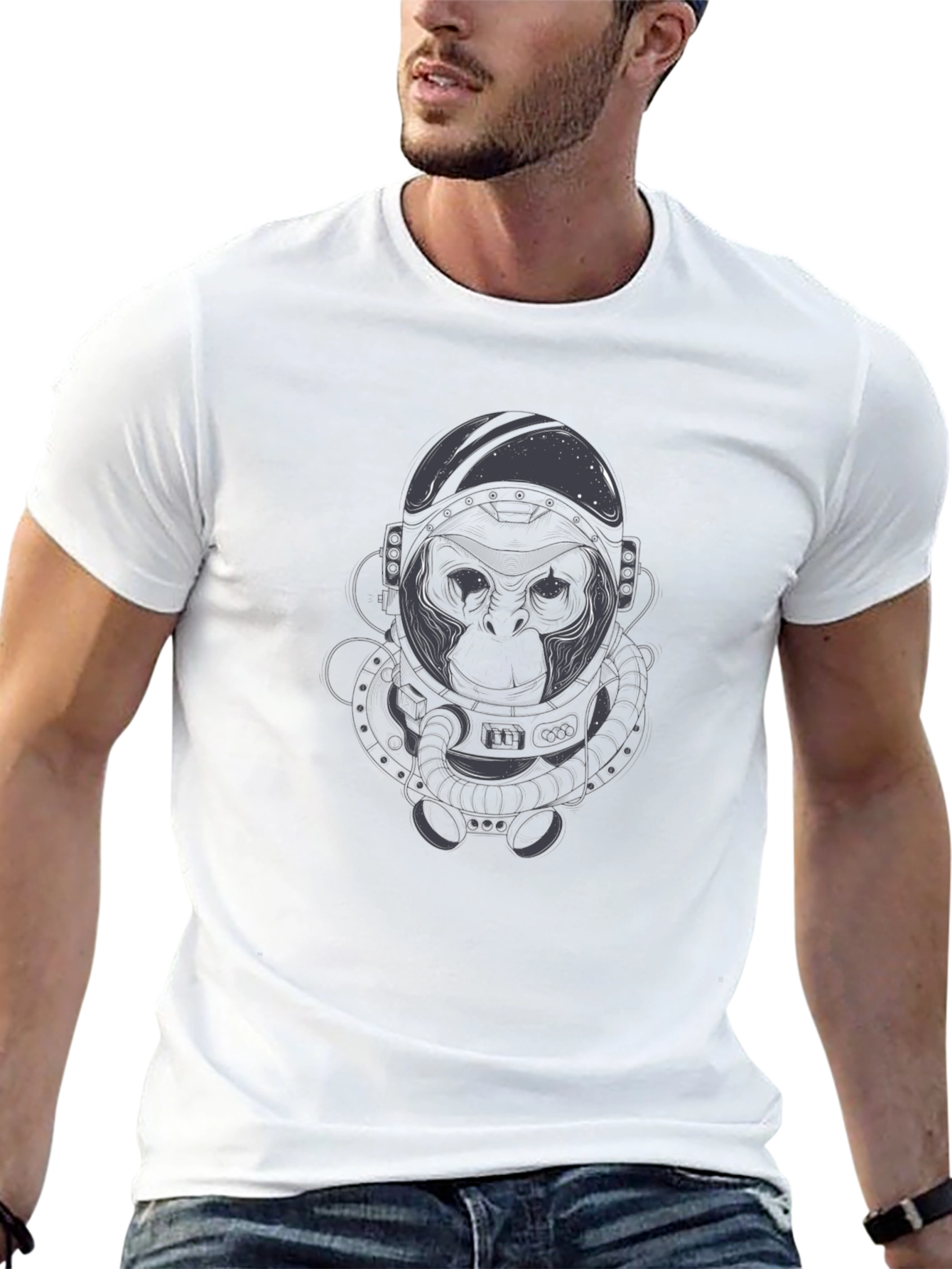 Astronaut Gorilla Graphic Tee