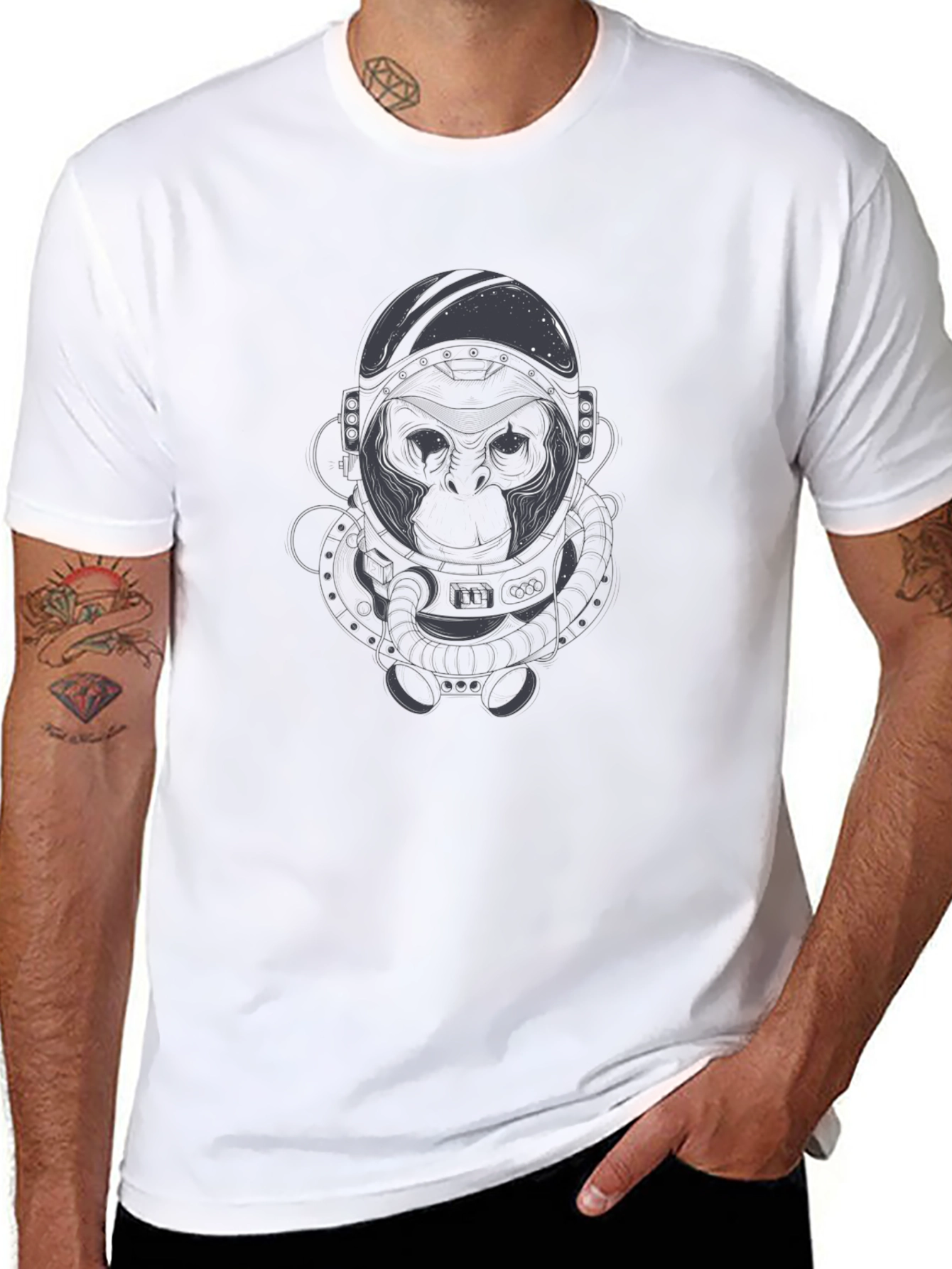 Astronaut Gorilla Graphic Tee