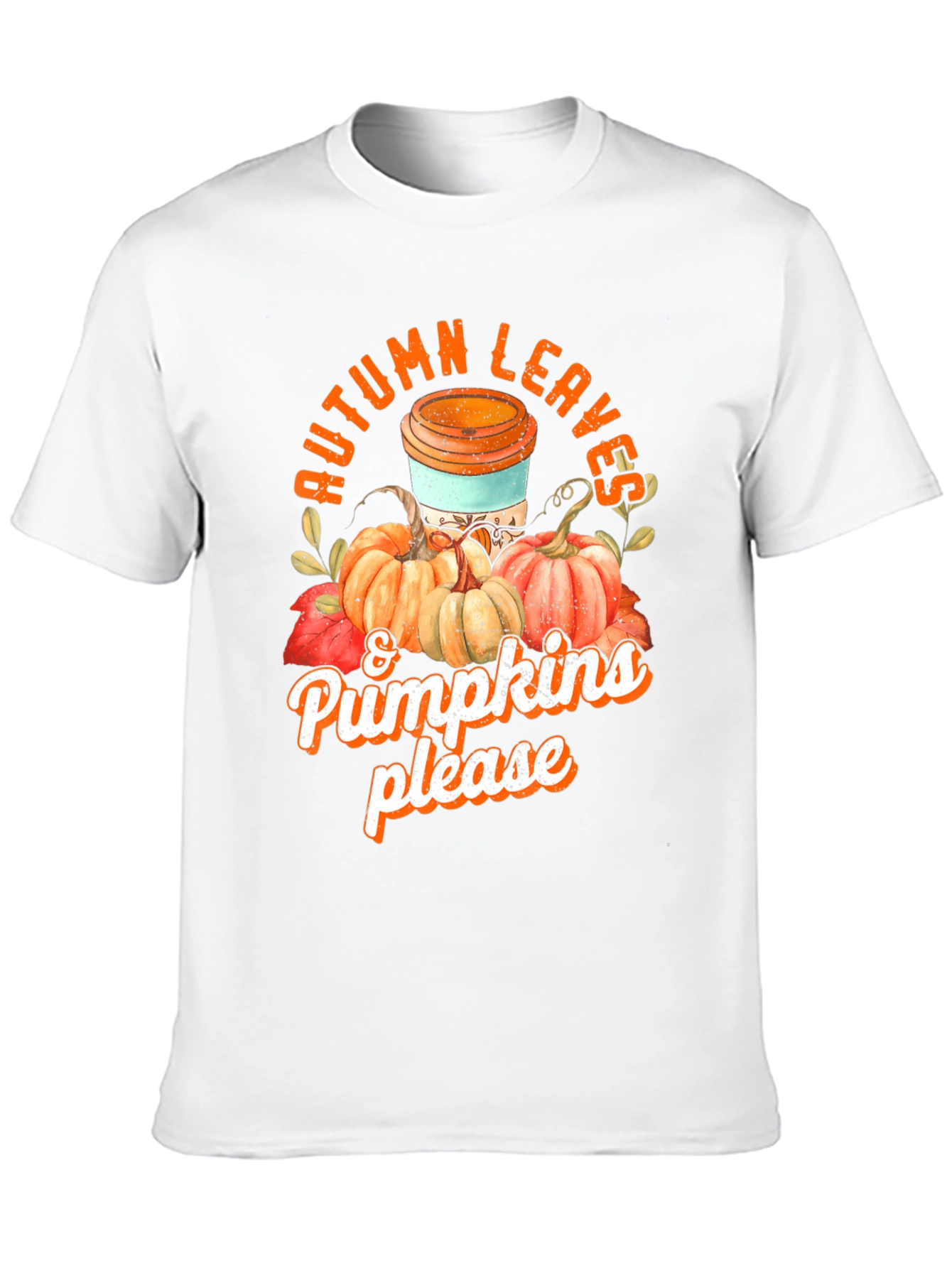 Autumn Leaves & Pumpkins T-Shirt