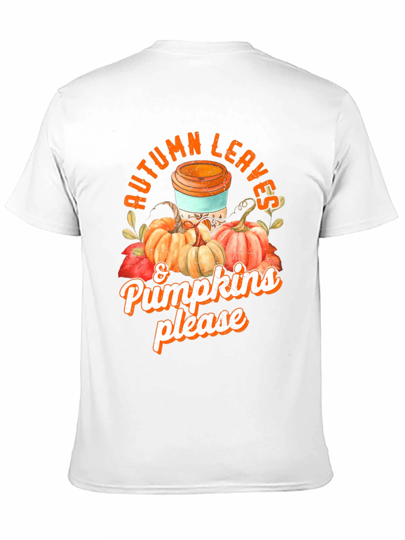Autumn Leaves & Pumpkins T-Shirt