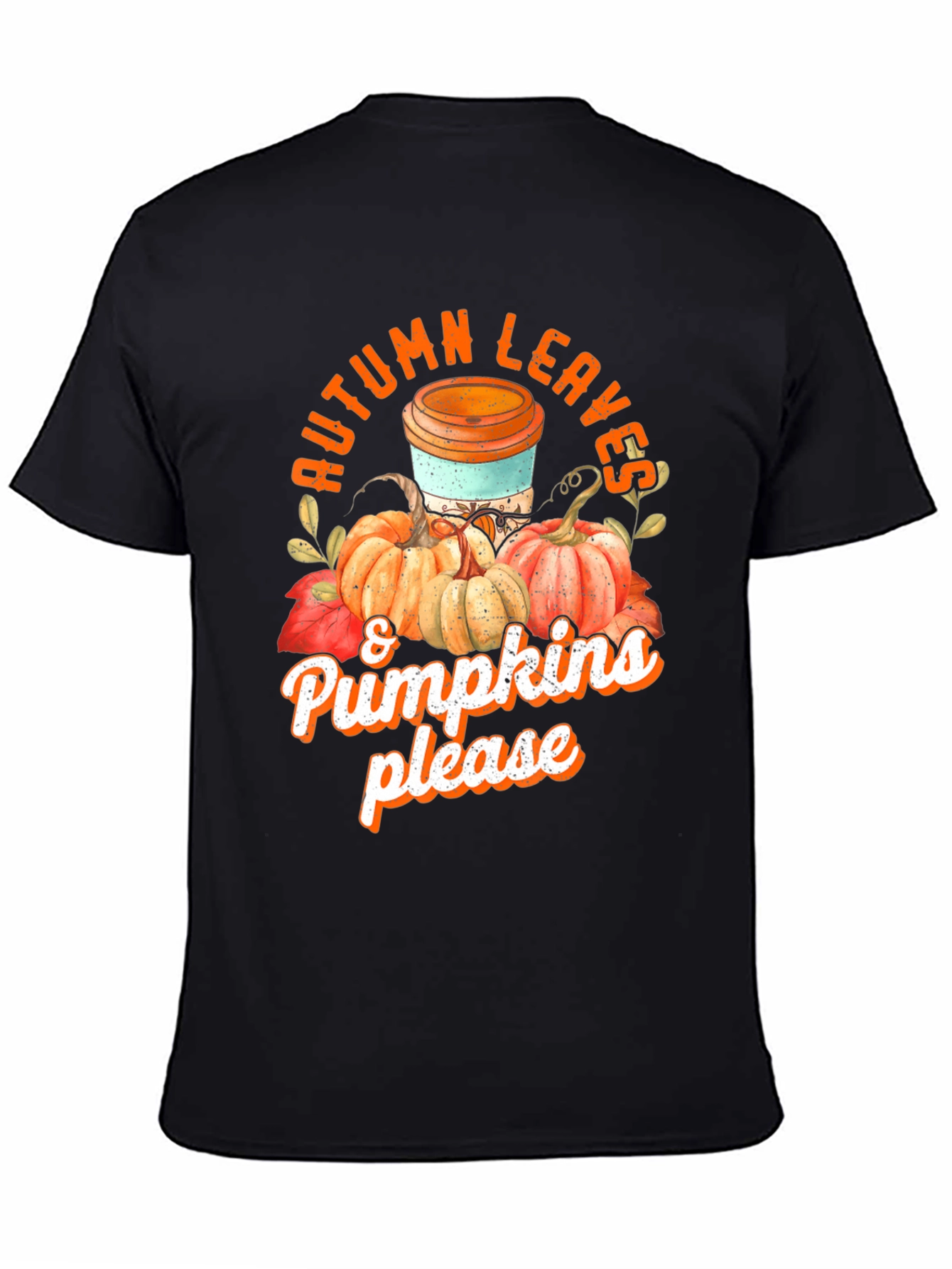 Autumn Leaves & Pumpkins T-Shirt