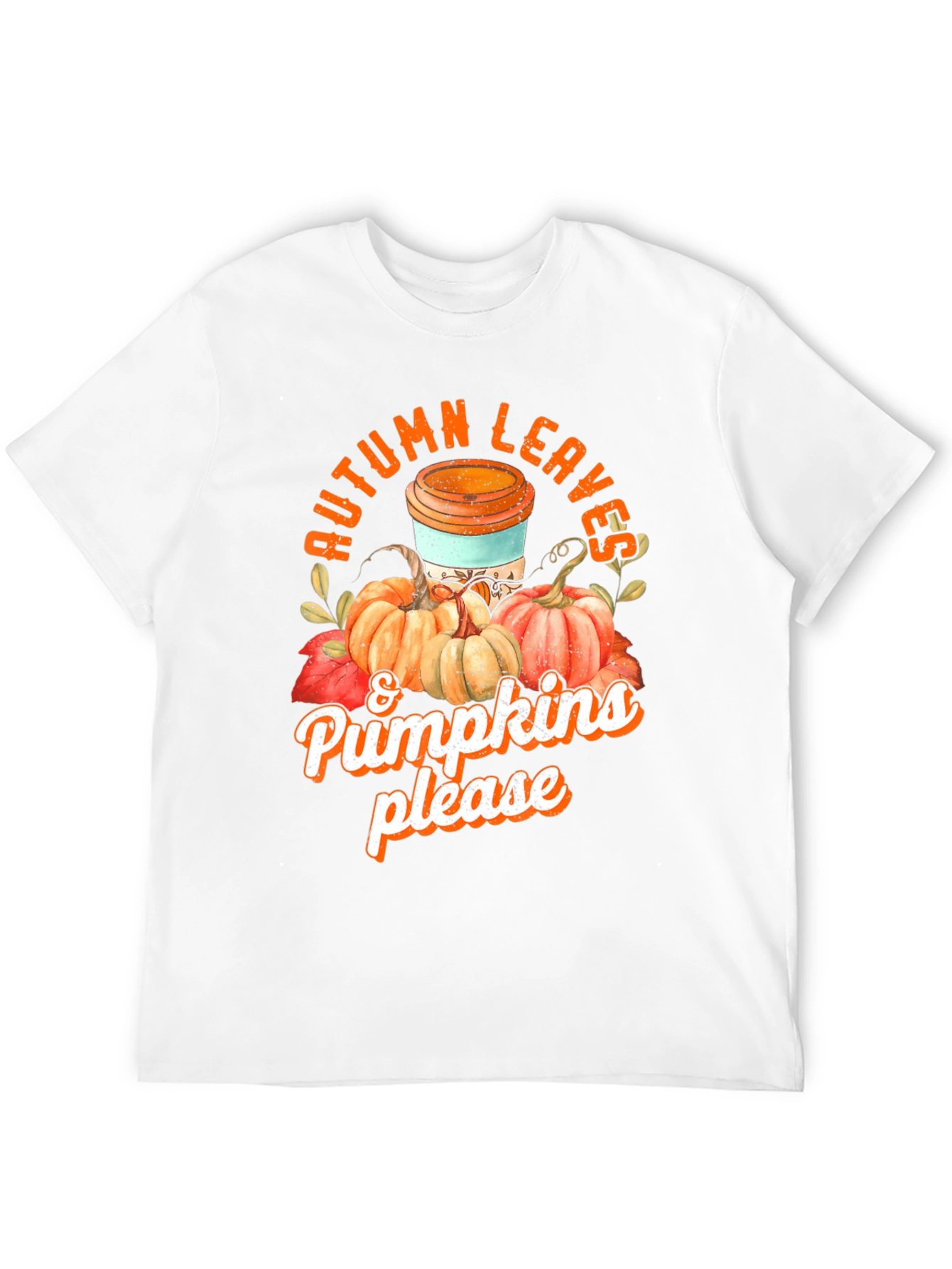 Autumn Leaves & Pumpkins T-Shirt