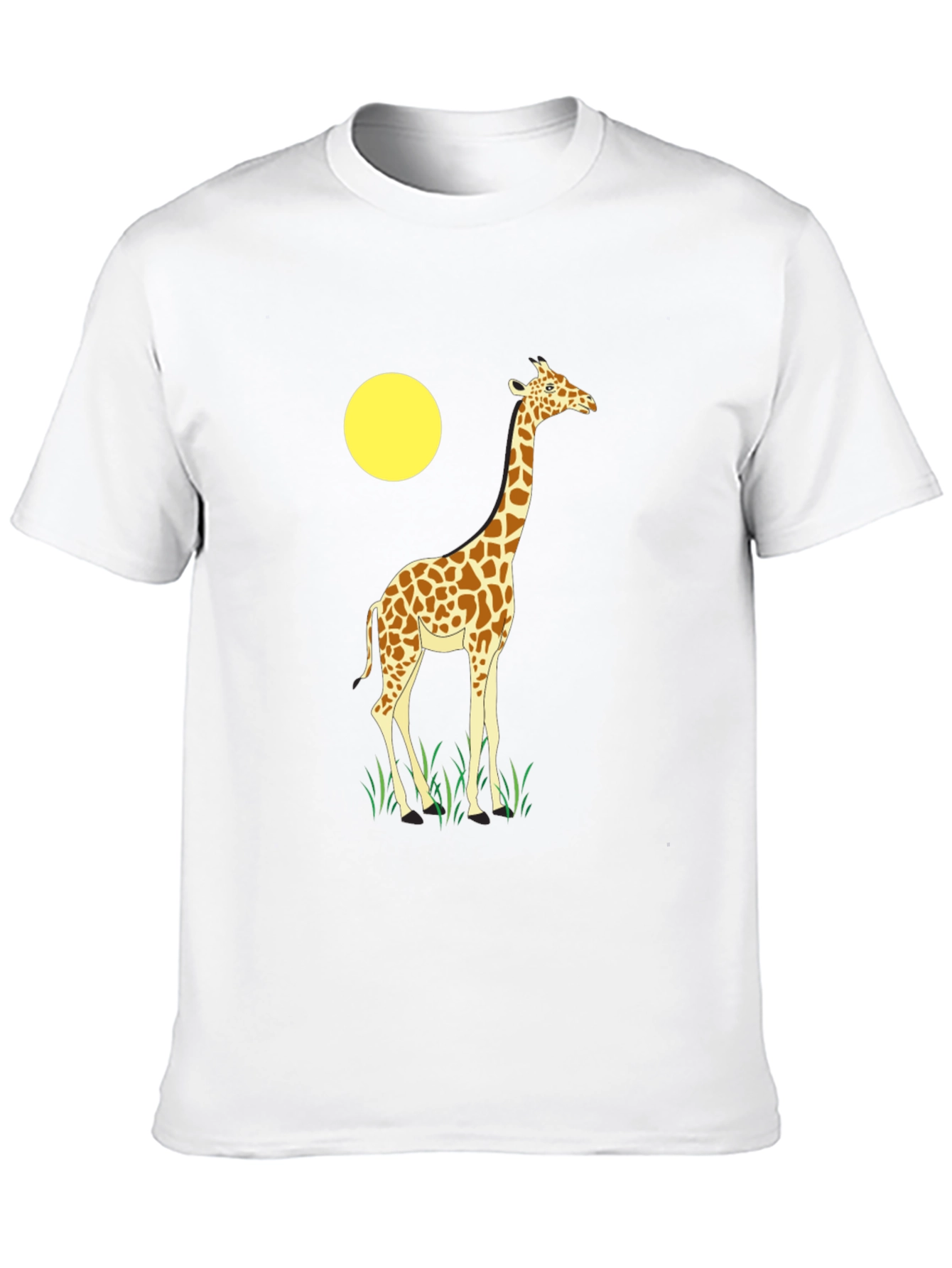 Giraffe Graphic T-Shirt - Novelty Animal Print Tee