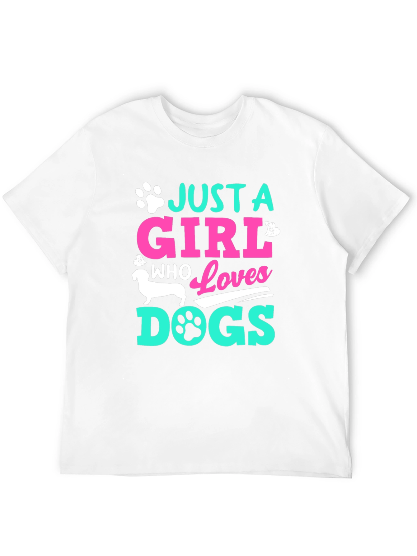 Just A Girl Who Loves Dogs Graphic Tee