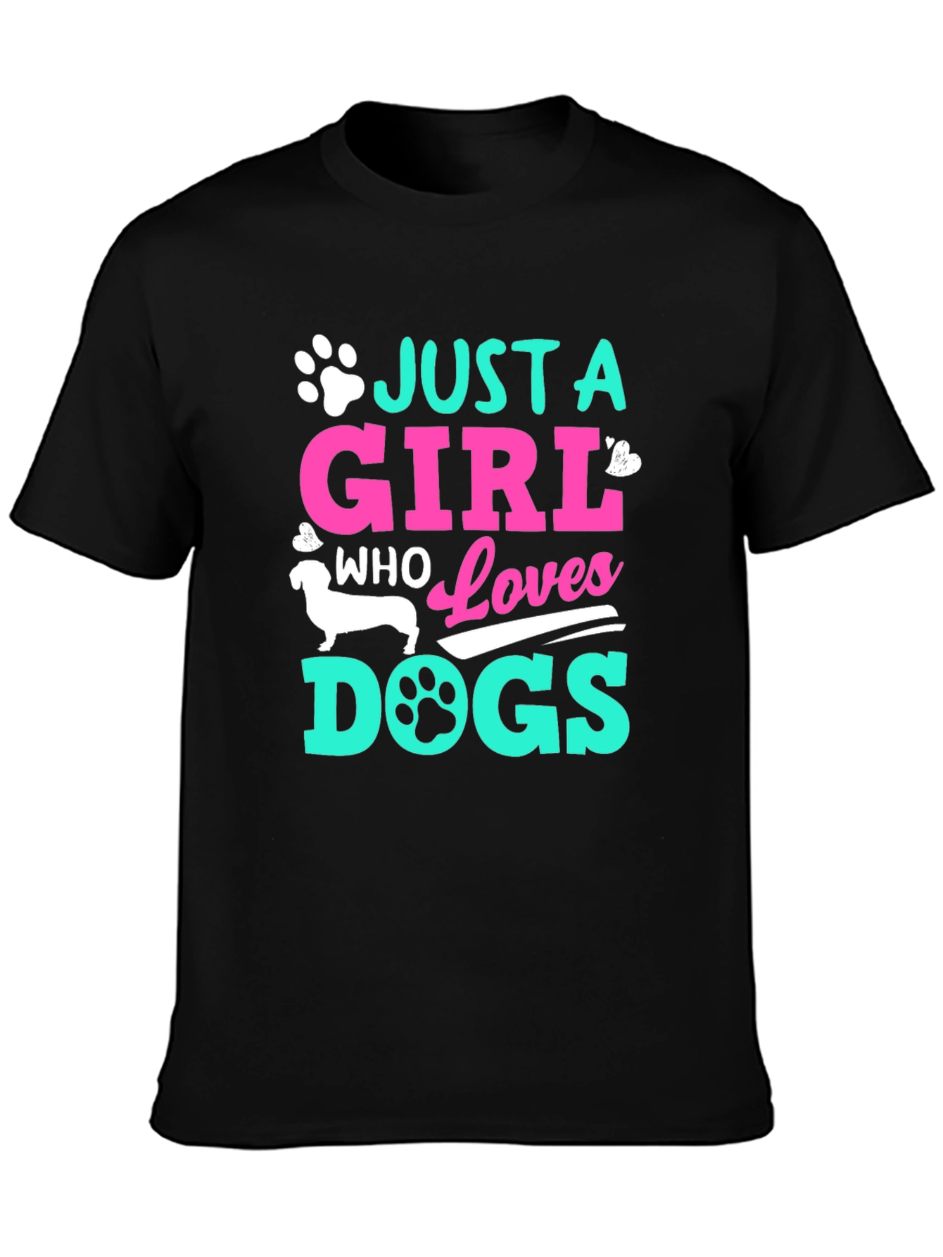 Just A Girl Who Loves Dogs Graphic Tee