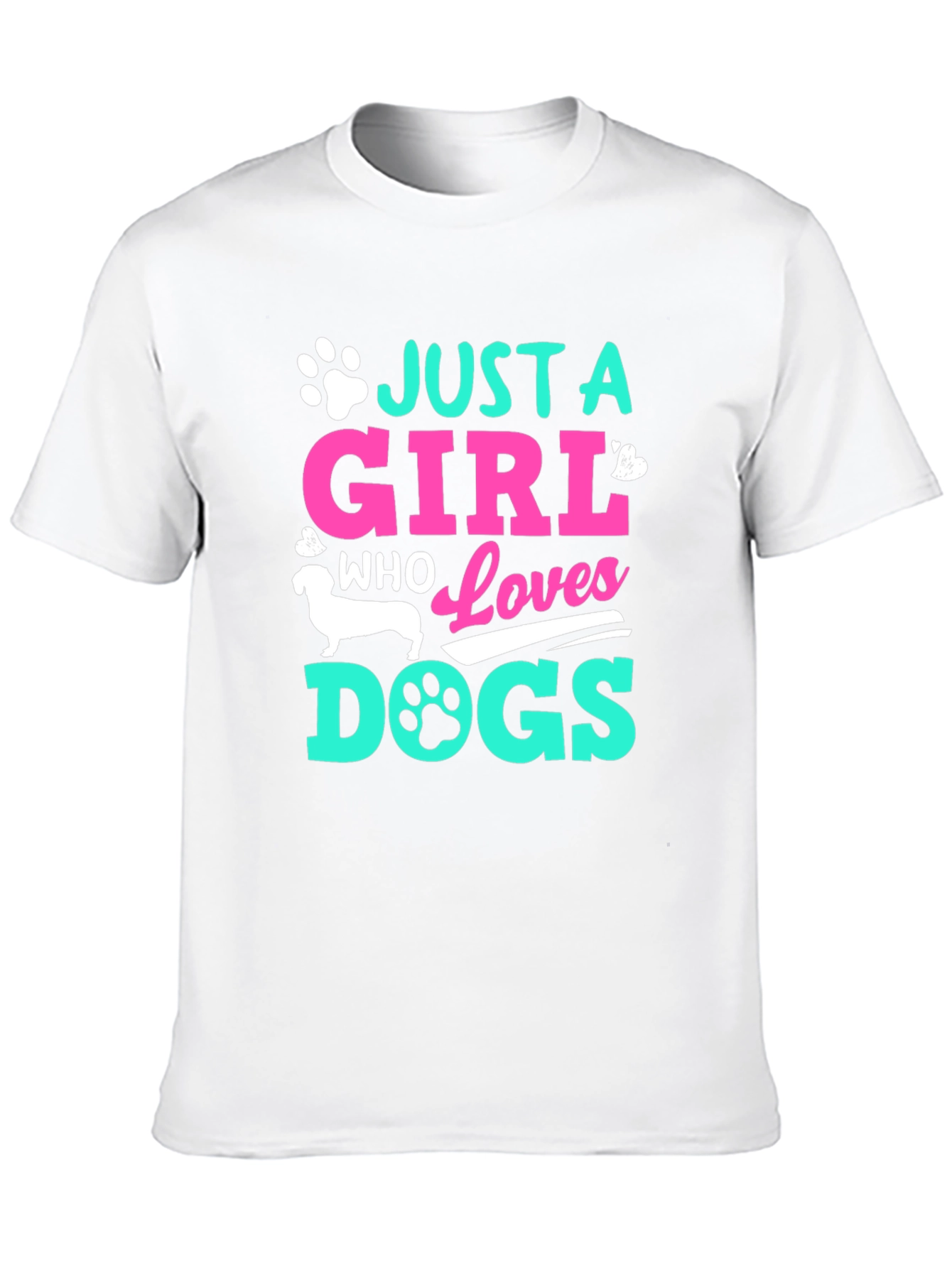 Just A Girl Who Loves Dogs Graphic Tee