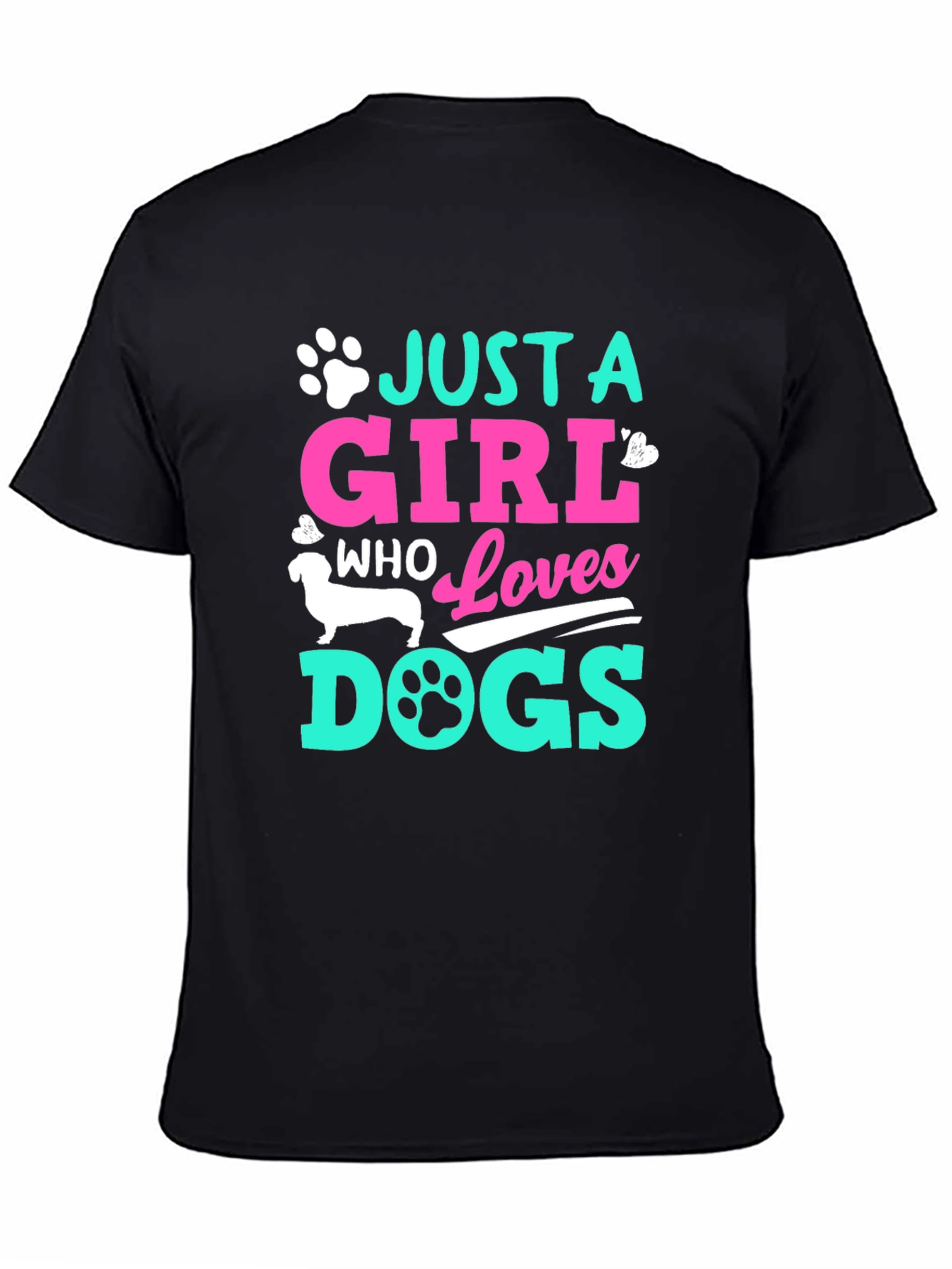 Just A Girl Who Loves Dogs Graphic Tee