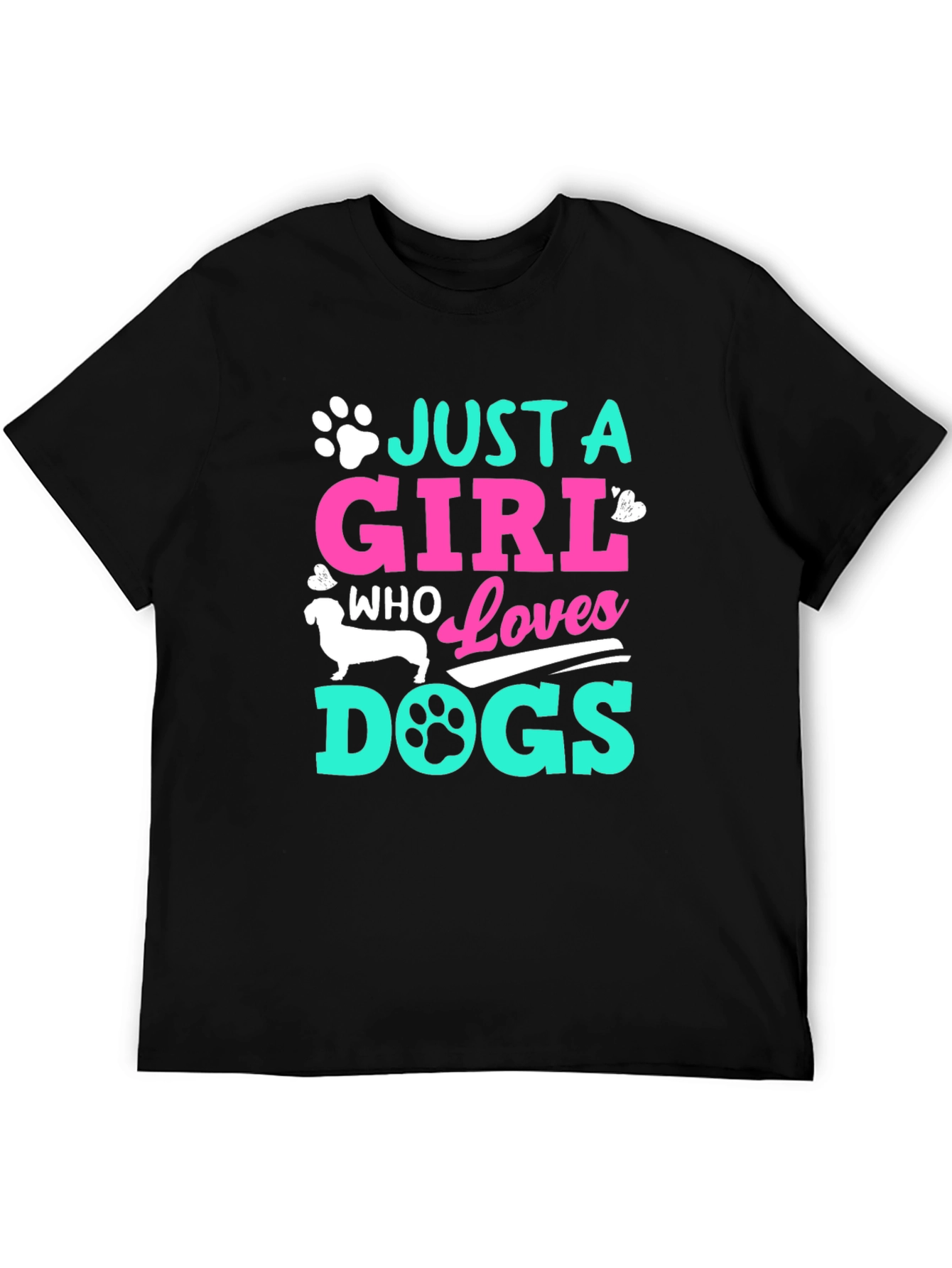 Just A Girl Who Loves Dogs Graphic Tee