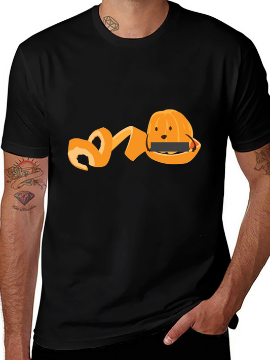 Funny Orange Peel T-Shirt - Fruit Graphic Tee