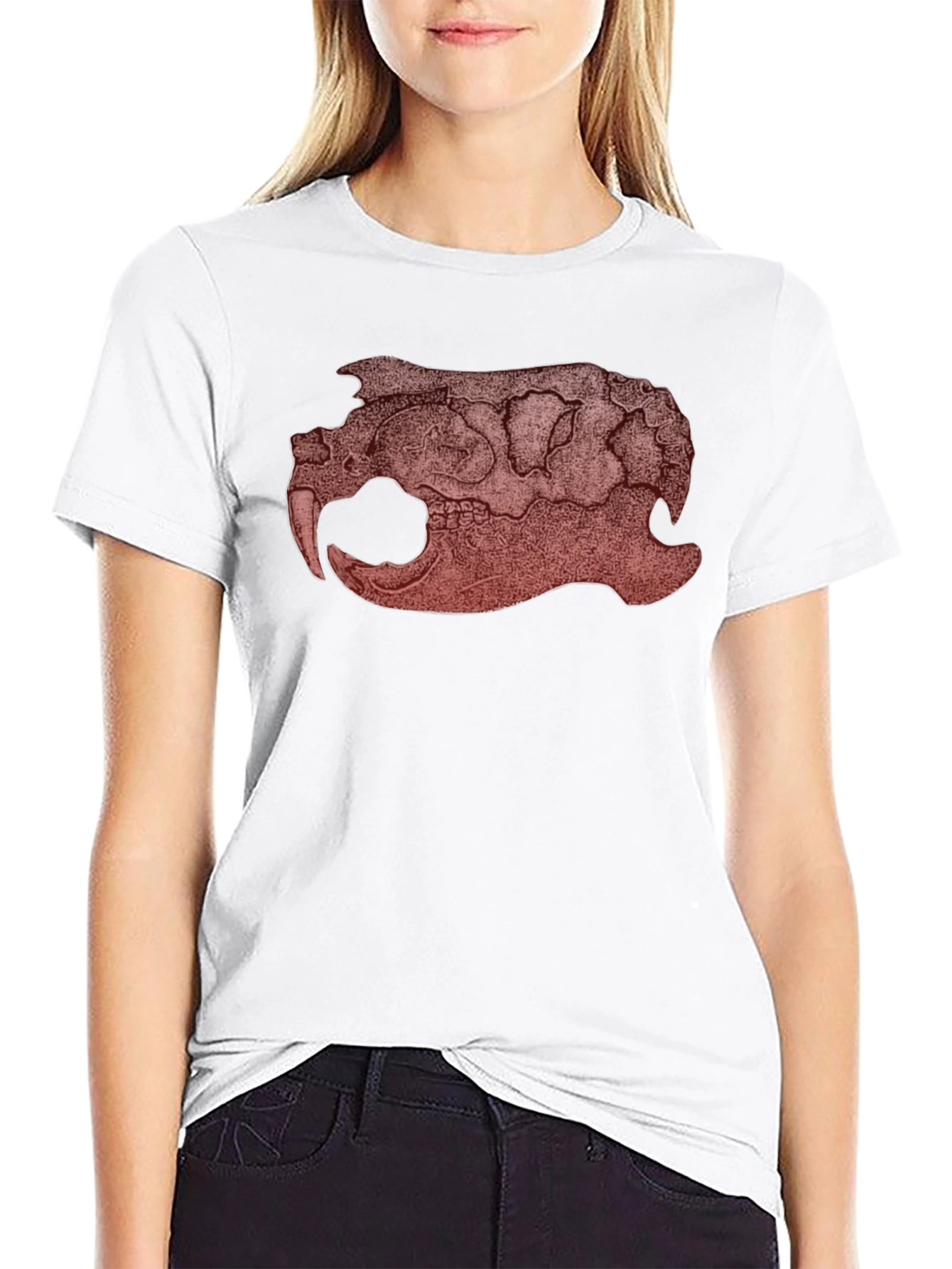 Skull Print Black T-Shirt