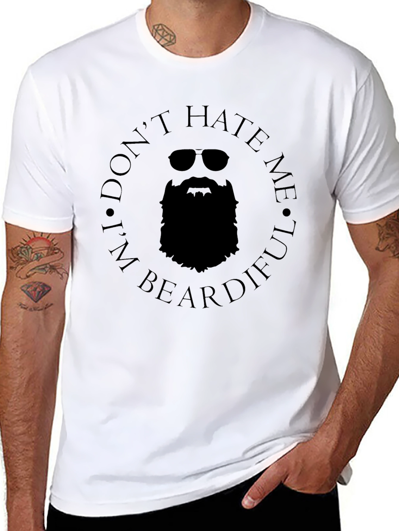 Dont Hate Me Im Beardiful T-Shirt