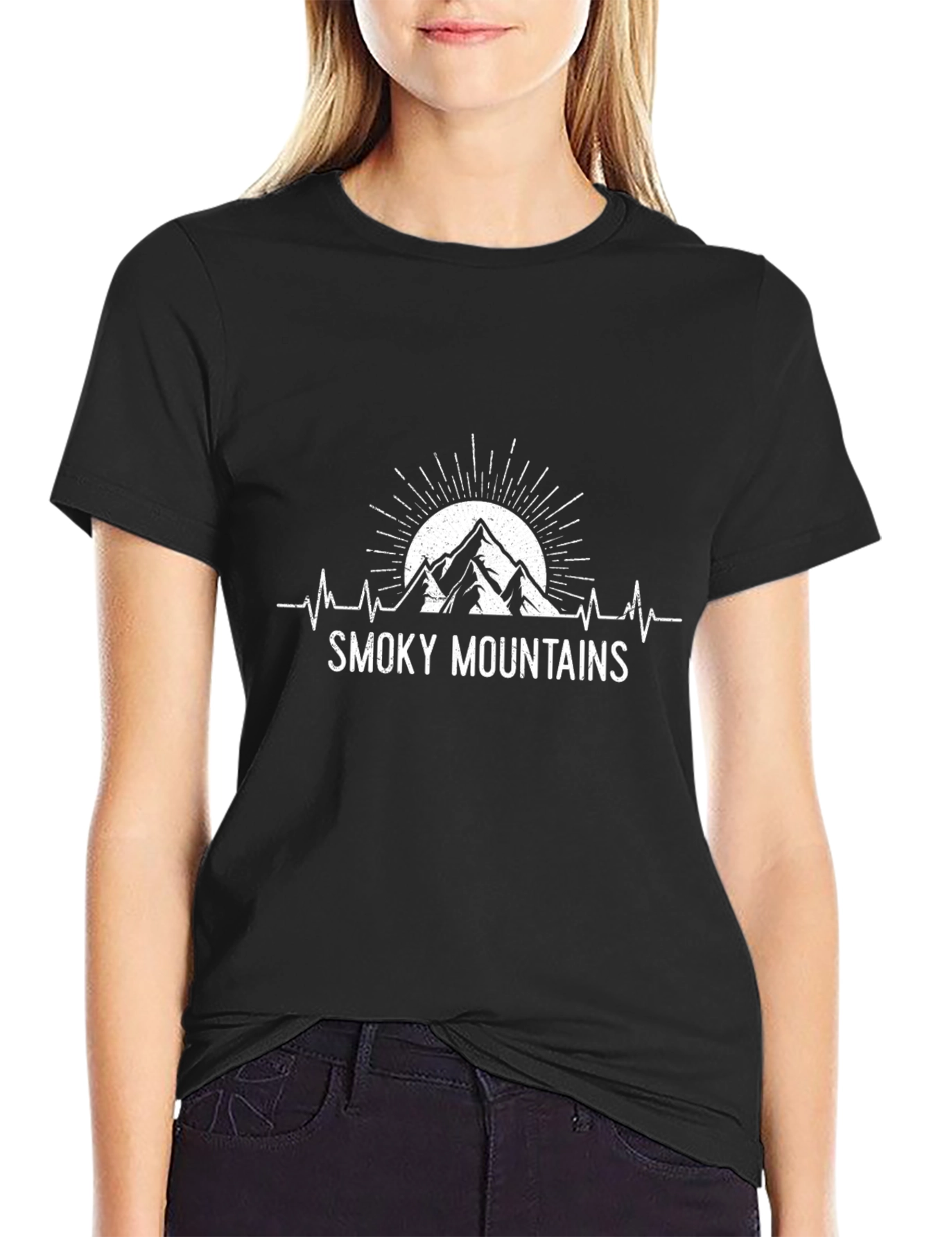 Smoky Mountains T-Shirt - Heartbeat Design