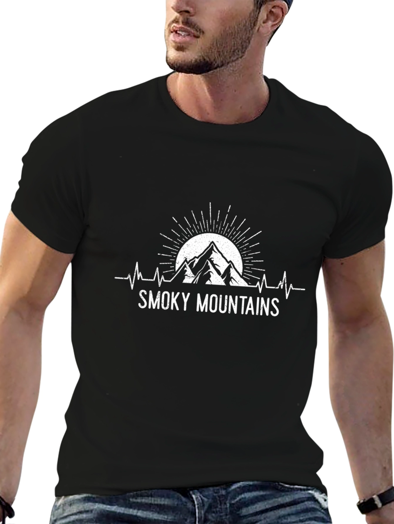Smoky Mountains T-Shirt - Heartbeat Design