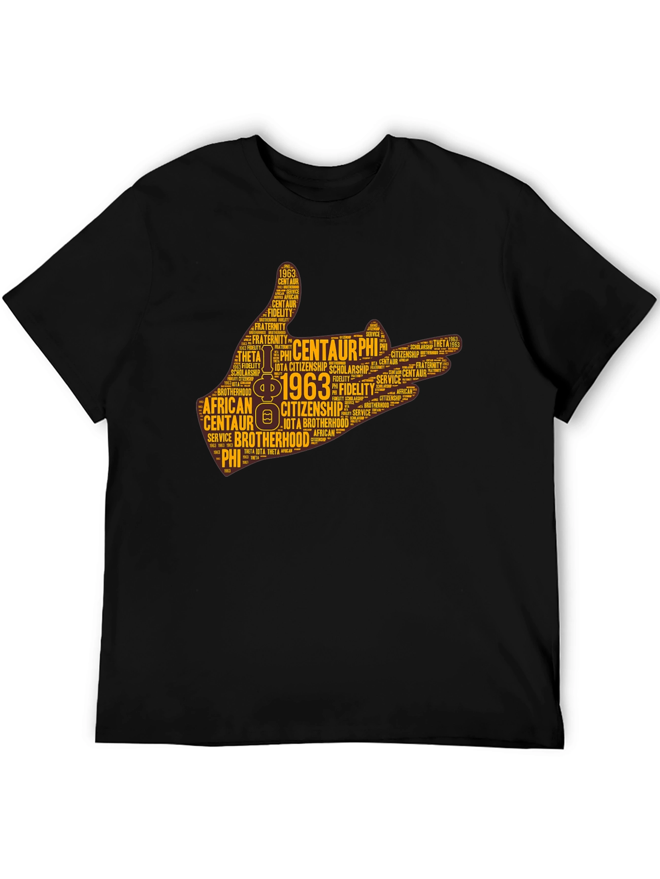 Centaur Phi Word Art T-Shirt - Black