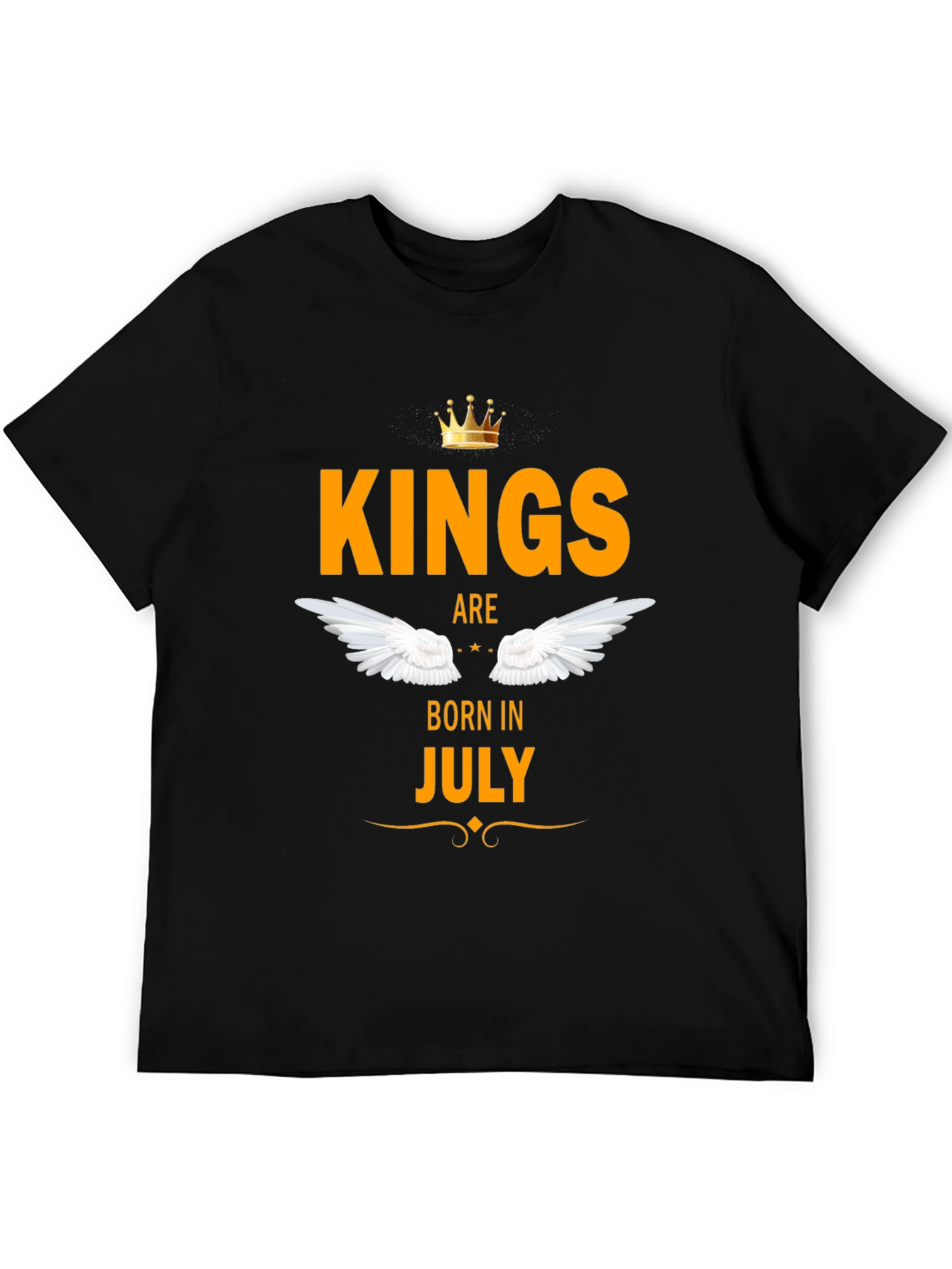 Kings Born in July Black T-Shirt