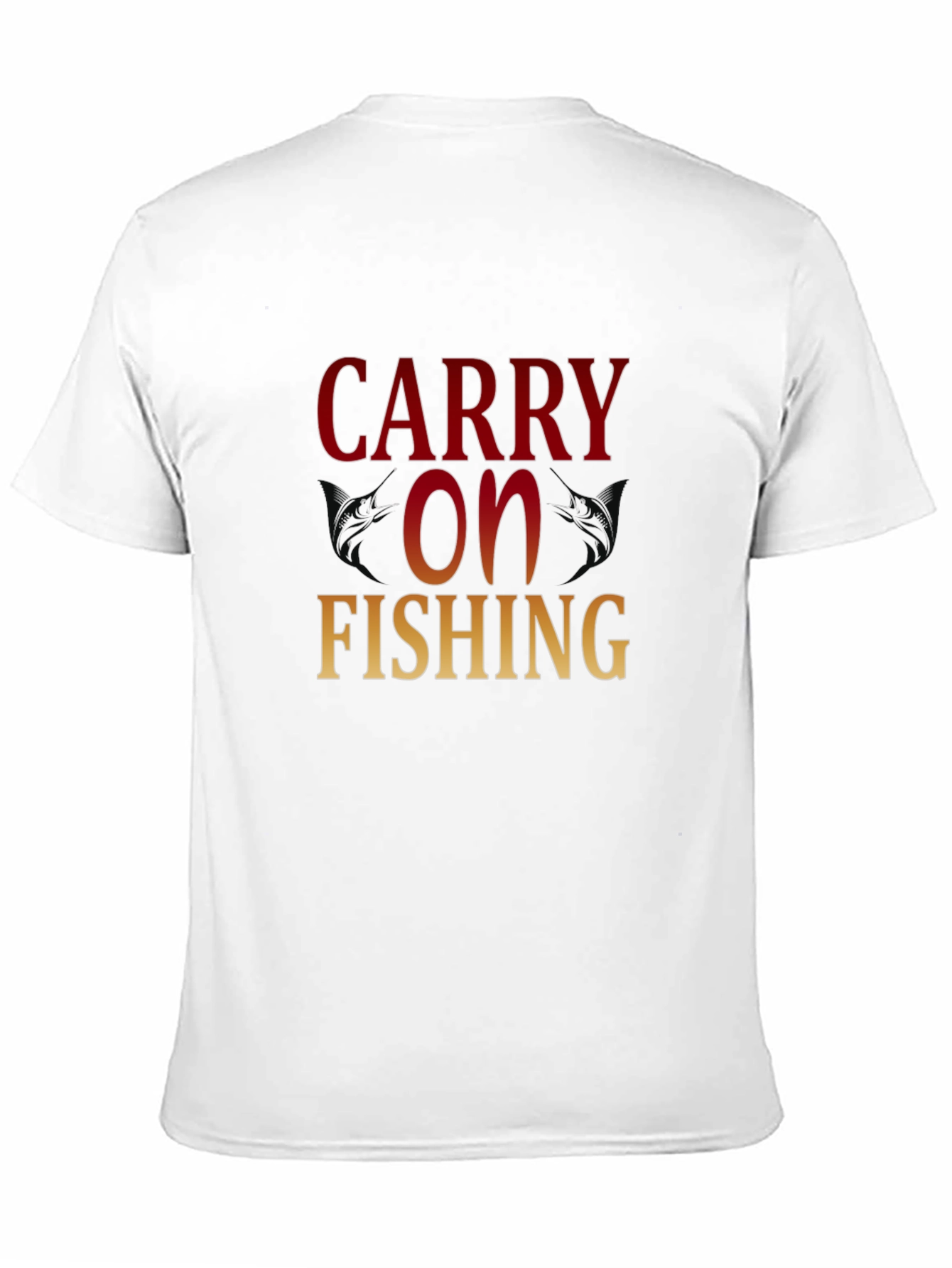 Carry On Fishing Graphic T-Shirt - Black
