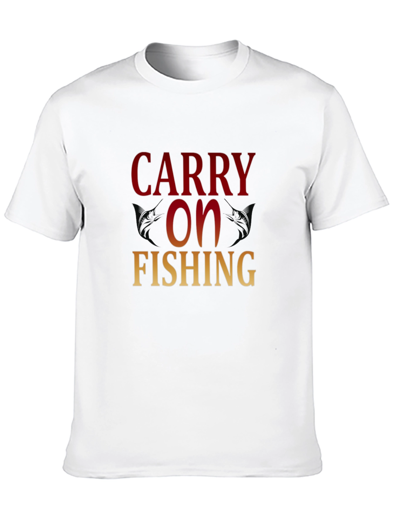 Carry On Fishing Graphic T-Shirt - Black