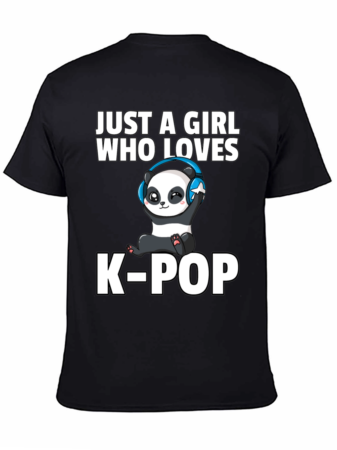 Just A Girl Who Loves K-Pop Panda T-Shirt