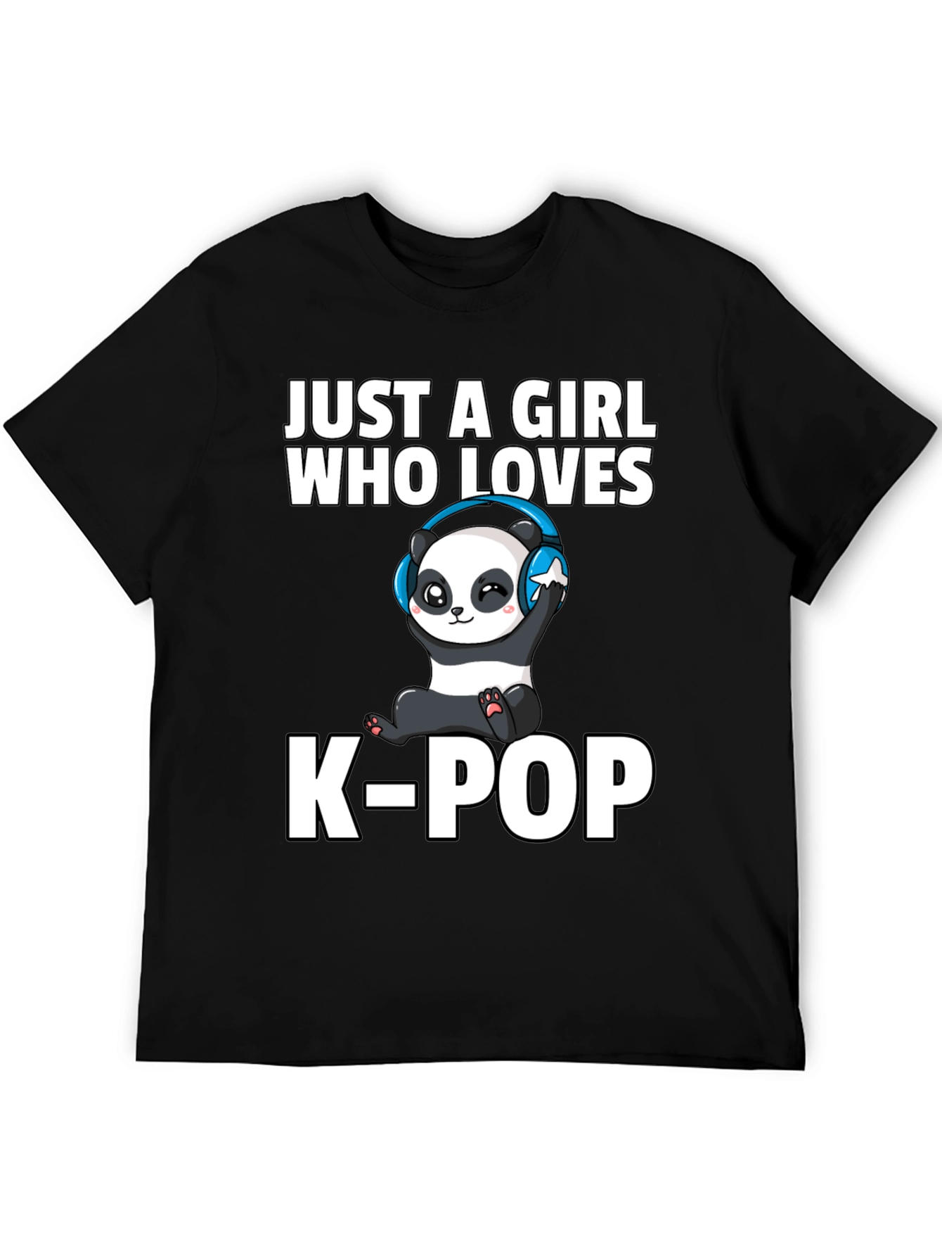 Just A Girl Who Loves K-Pop Panda T-Shirt