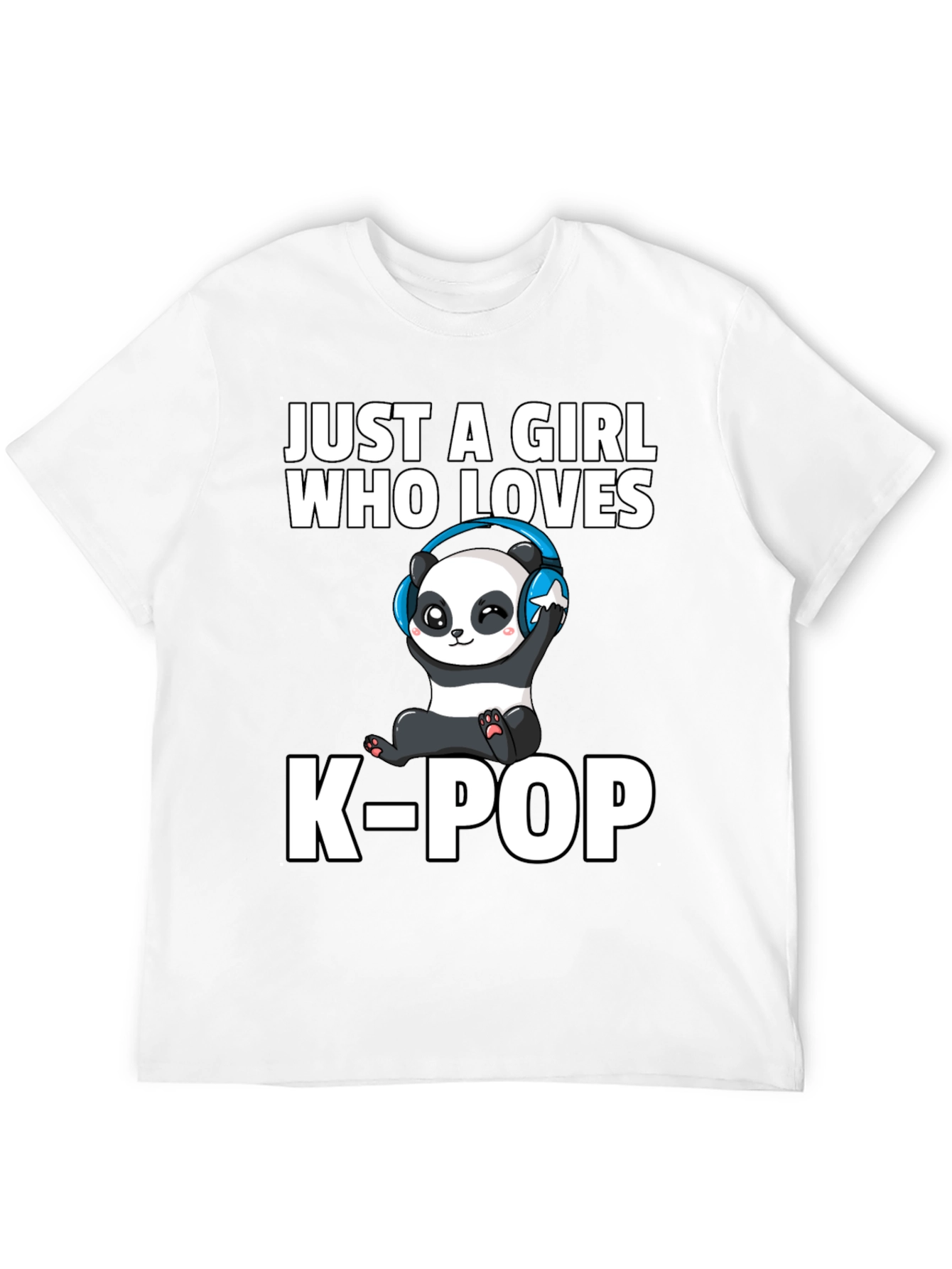 Just A Girl Who Loves K-Pop Panda T-Shirt