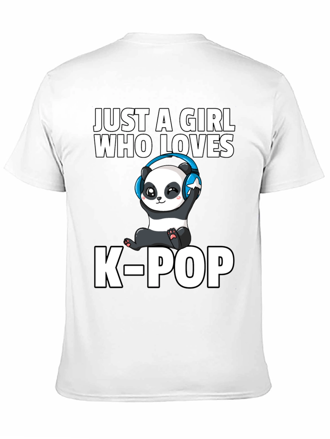Just A Girl Who Loves K-Pop Panda T-Shirt