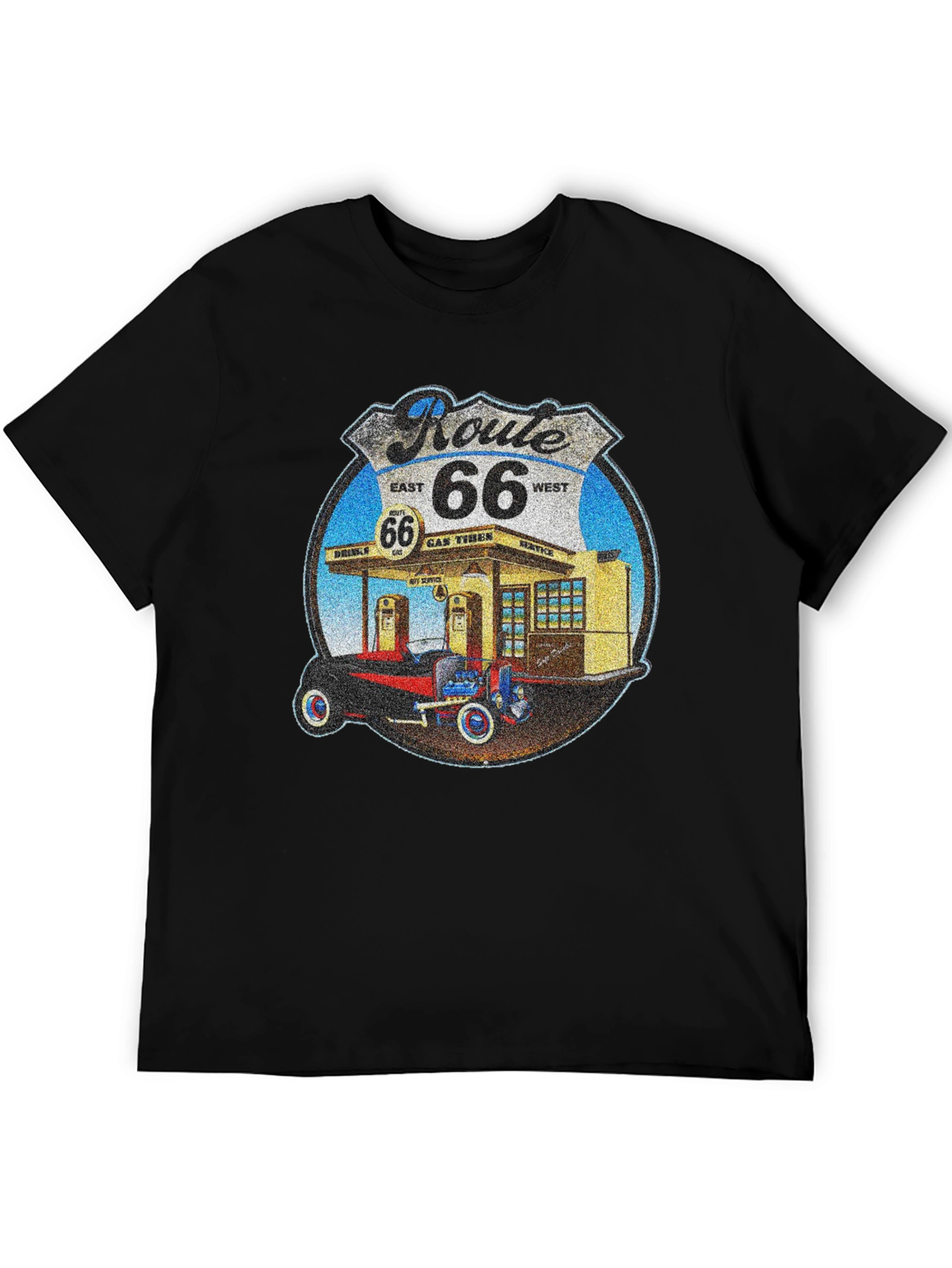 Route 66 Gas Station Graphic Tee