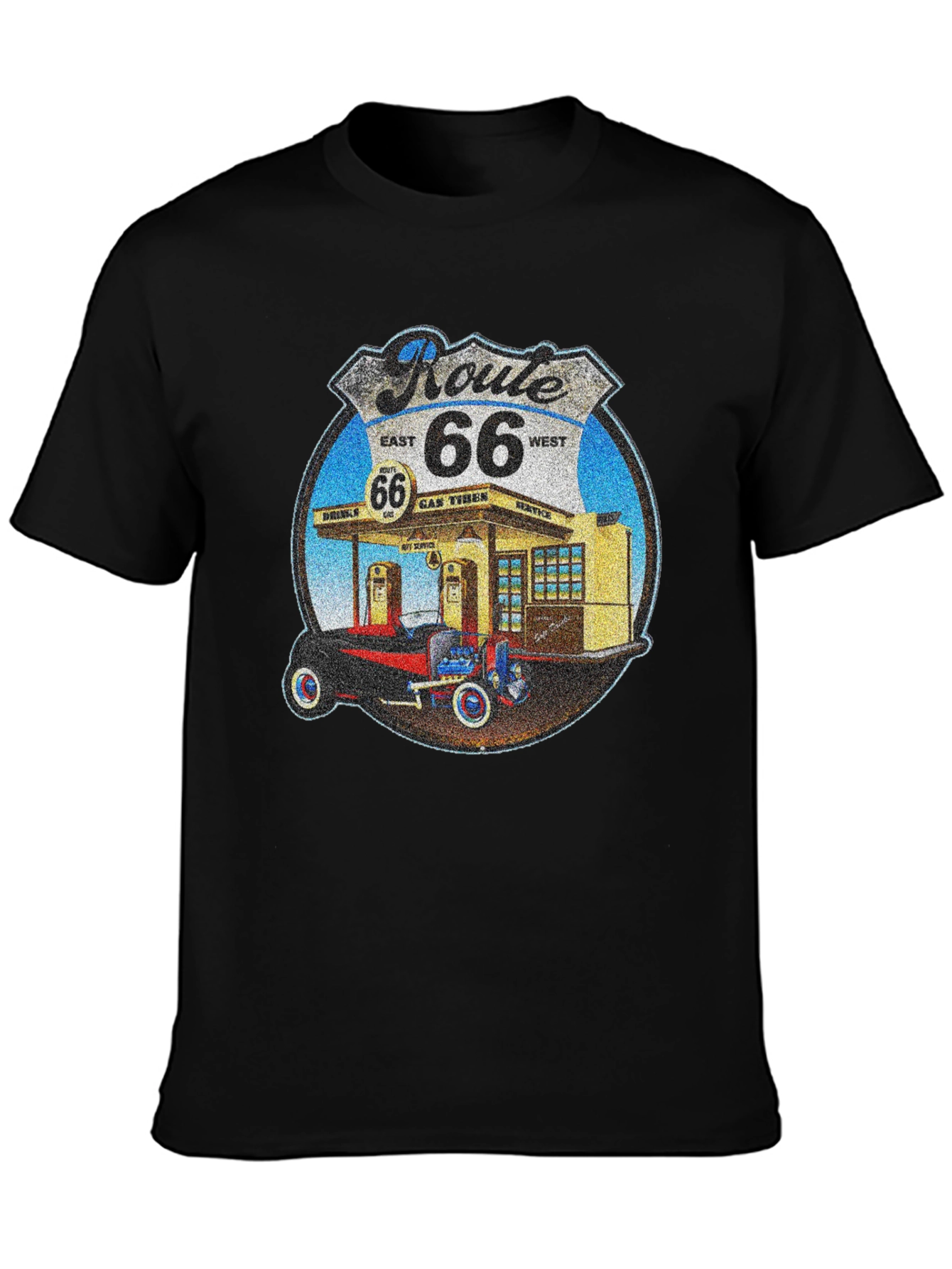 Route 66 Gas Station Graphic Tee