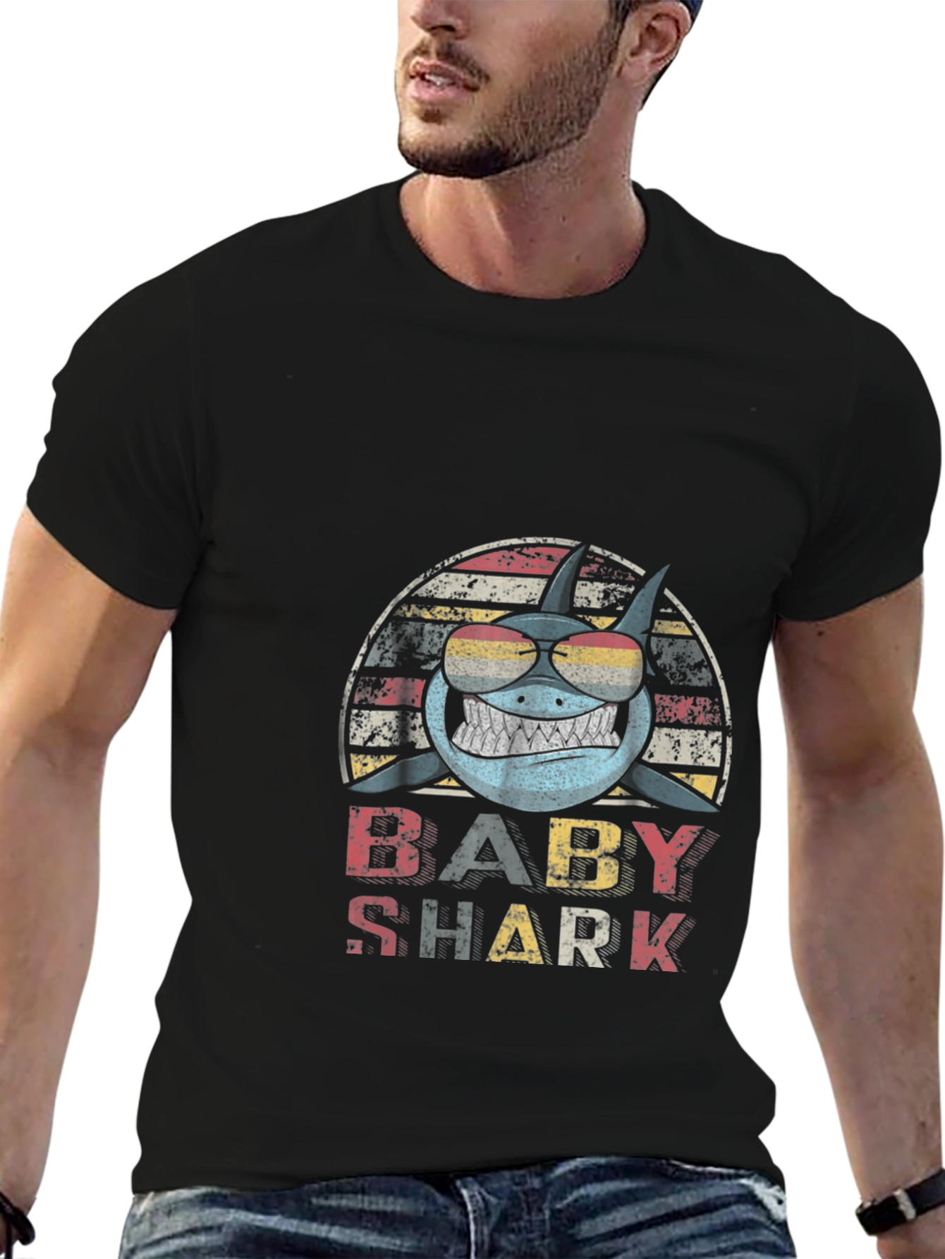 Retro Baby Shark Graphic Tee