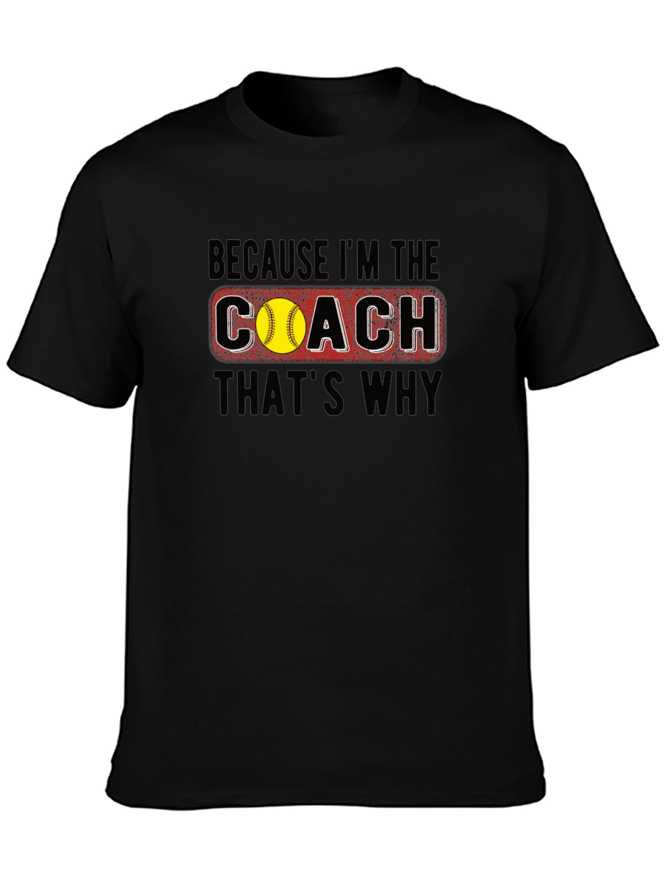 Coach T-Shirt - Softball Design