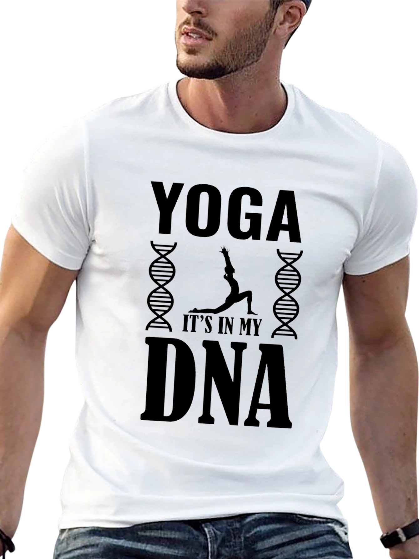 Yoga DNA Graphic Tee - Black